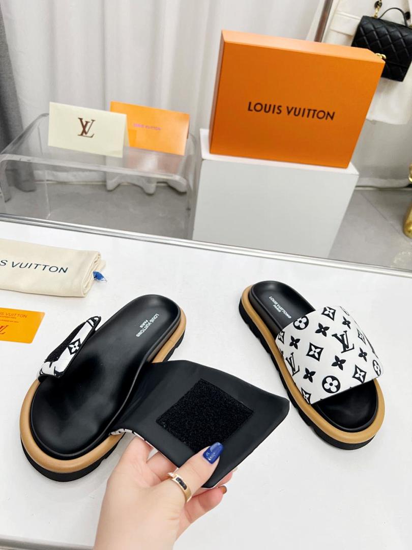 Louis Vuitton Velcro Slippers - Image 2