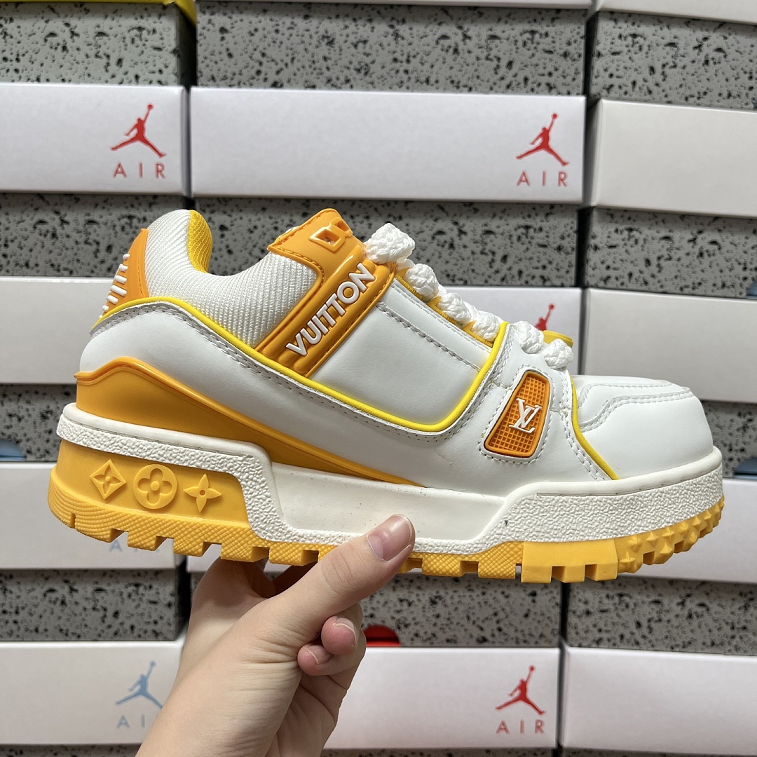 Louis Vuitton Trainer Maxi (Orange White) - Image 3