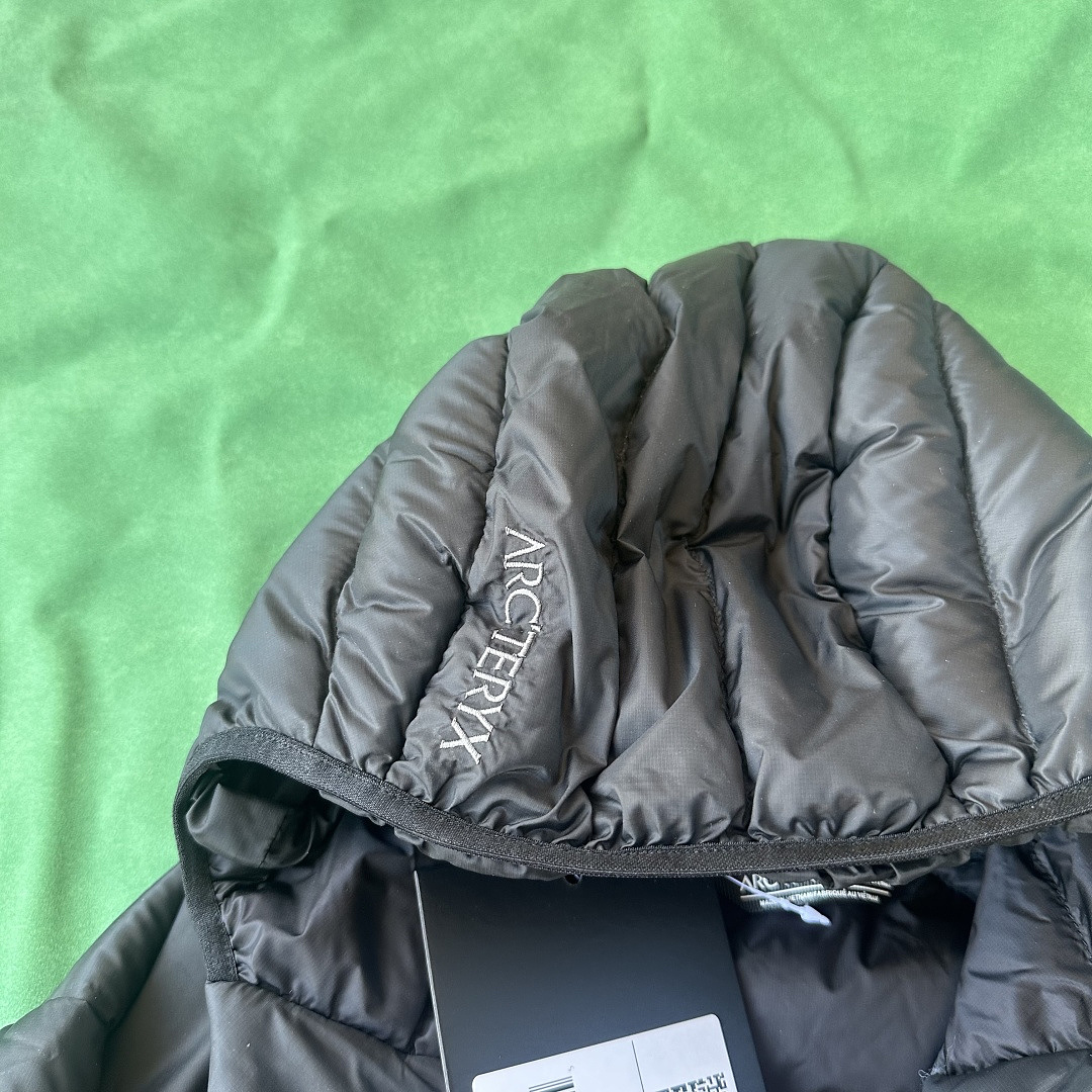 Arc'teryx Cerium LT Hoody Men's Jacket Phatasm (Black Silver) - Image 8
