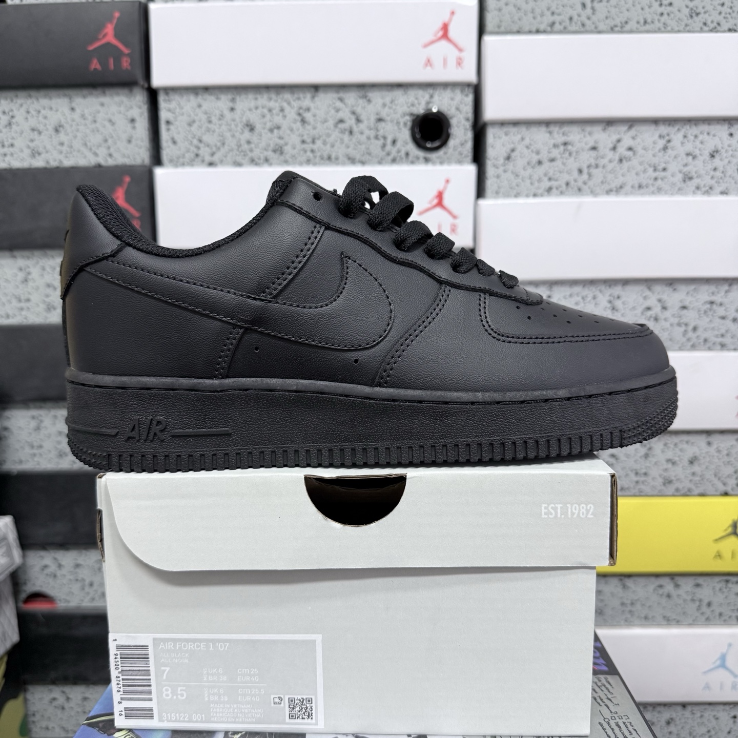 Nike Air Force 1 Low '07 (Black) - Image 11