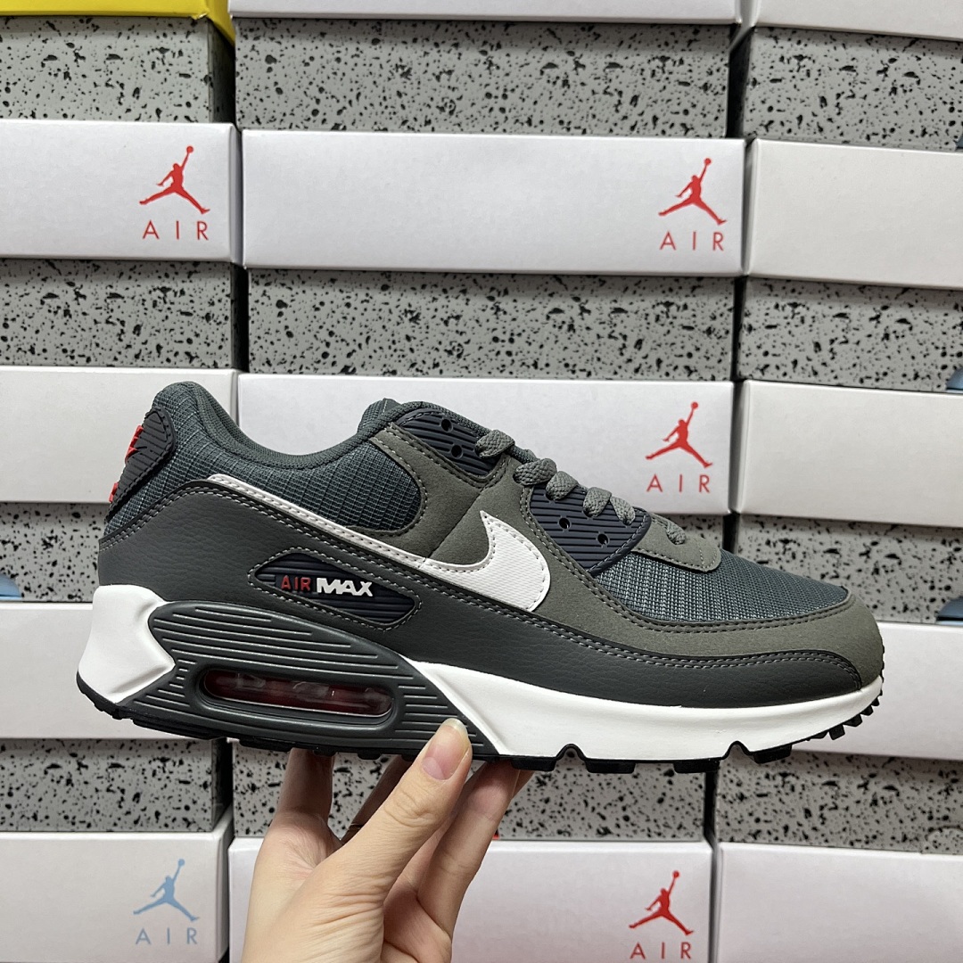 Nike Air Max 90 Iron Grey University (Red) - Image 9
