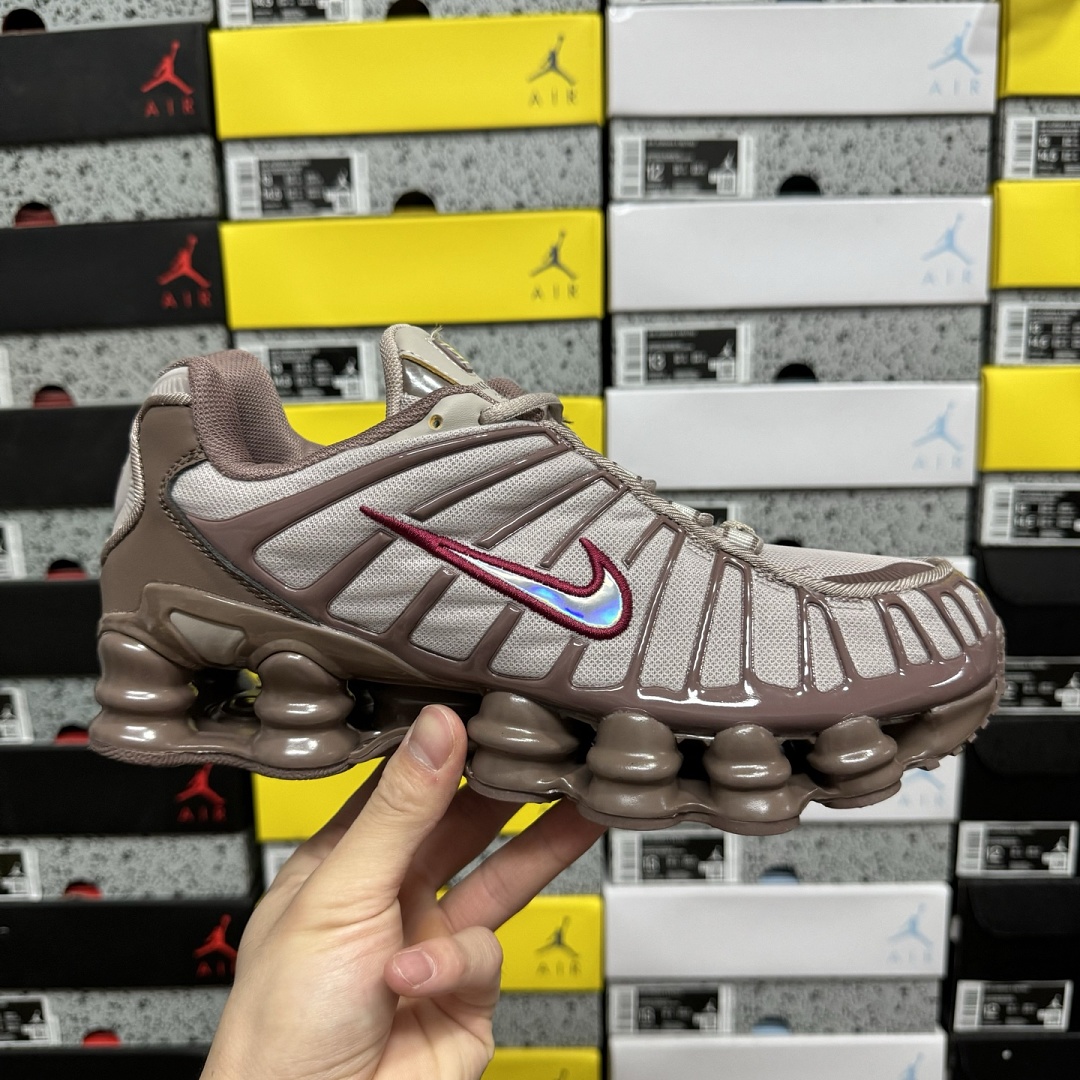 Nike Shox TL Pumice Night Maroon - Image 3