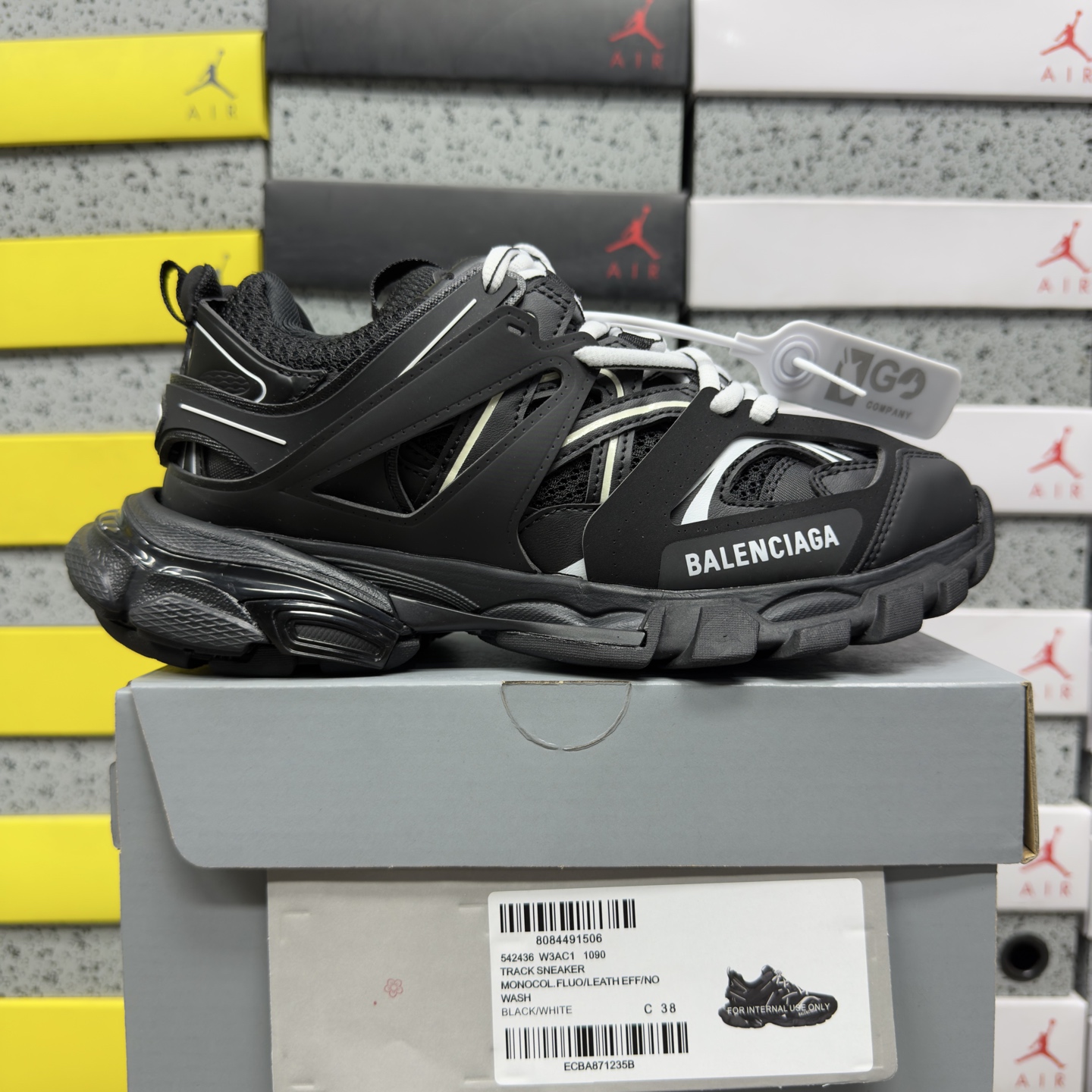 Balenciaga BLCG Track 1090 (Black White) - Image 10