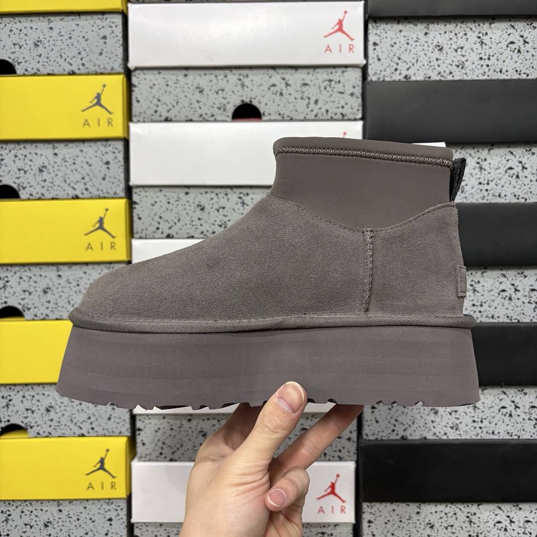 UGG Classic Mini Dipper Boot Thunder Cloud Grey -8170 - Image 7