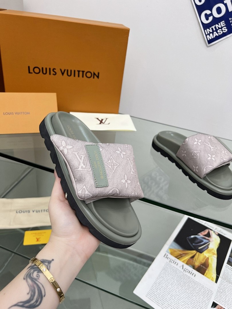 Louis Vuitton Velcro Slippers - Image 6