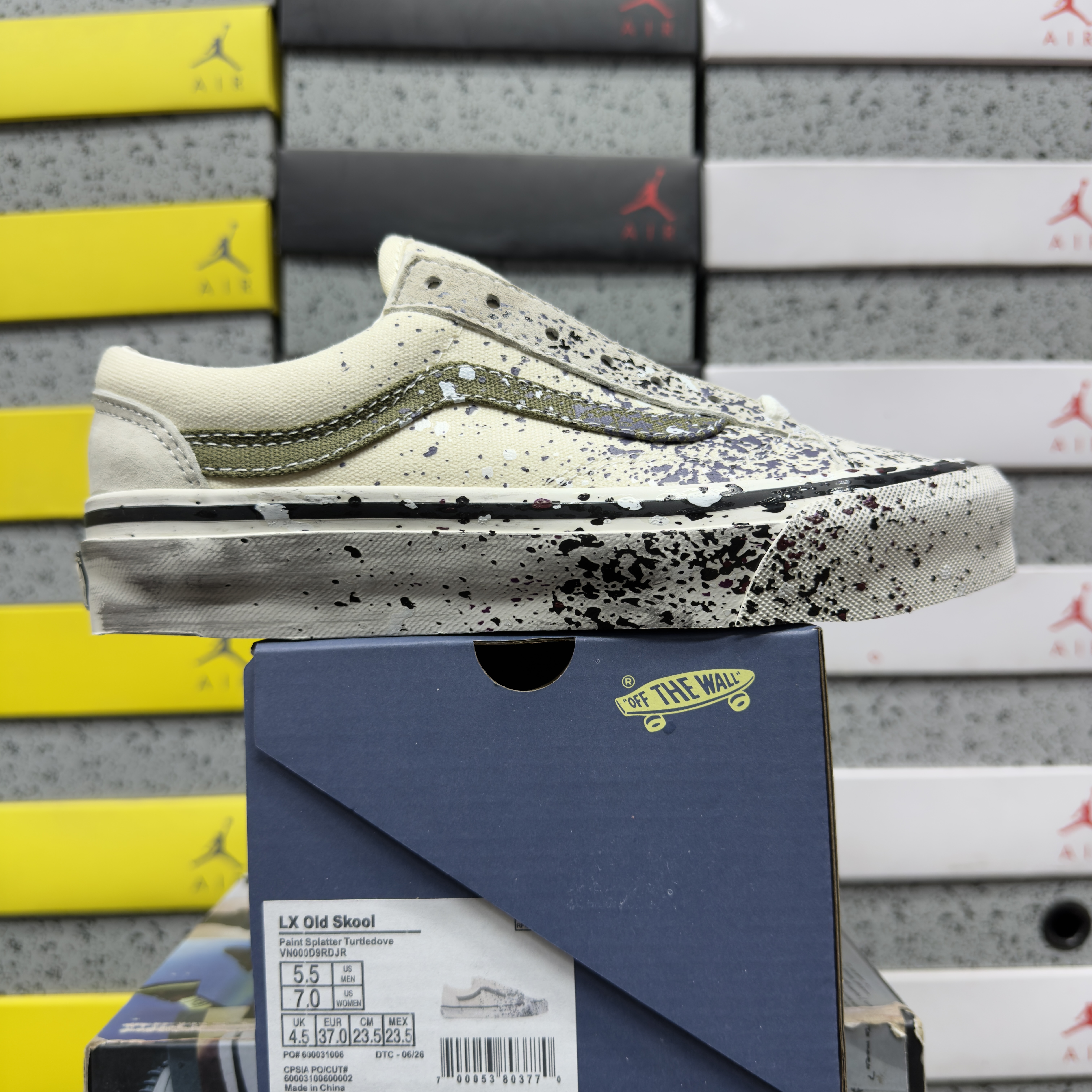 Vans Premium Old Skool 36 Paint Splatter Turtledove V - Image 10