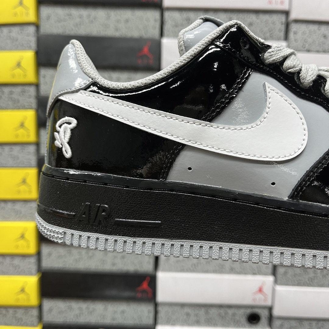 Nike Air Force 1 Low Syna Central Cee Black White Smoke (Grey) - Image 3