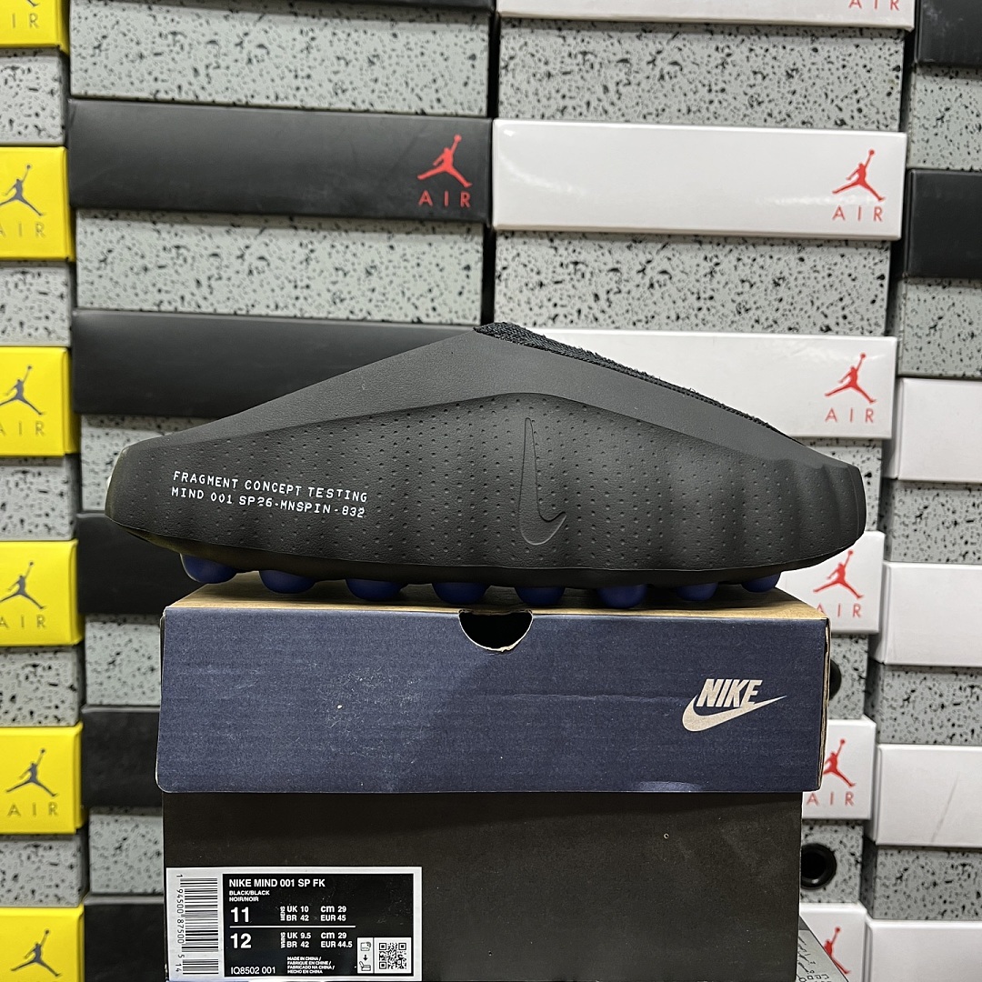 Nike Mind 001 Slide Fragment Black IQ8502-001 Collab