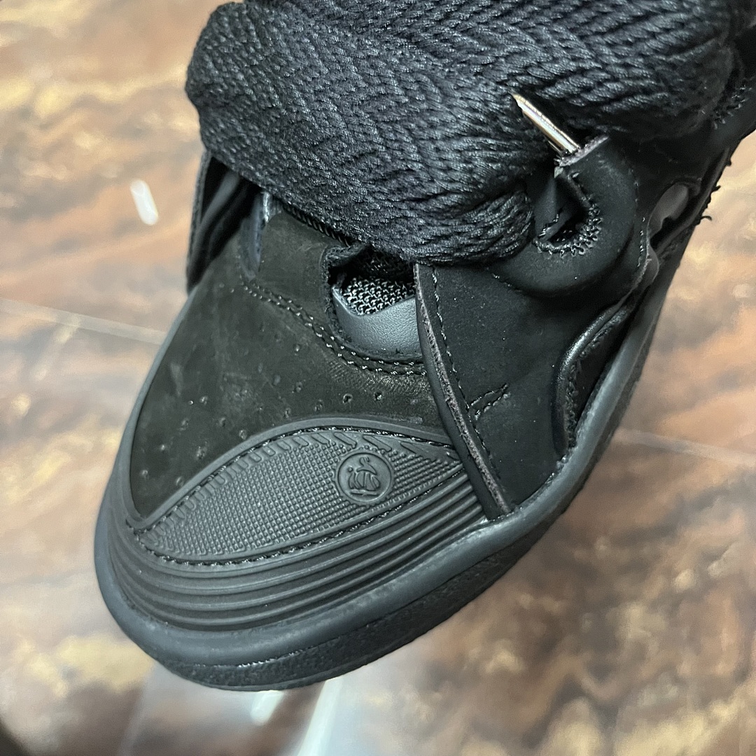 Lanvin Leather Curb (Triple Black) - Image 11