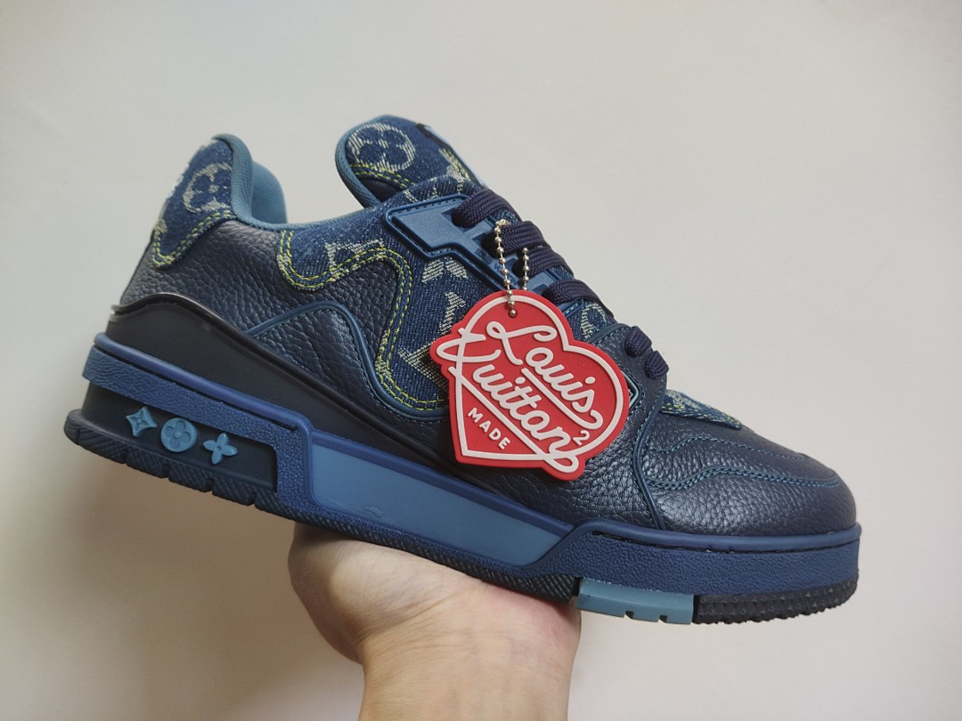 Louis Vuitton LV Trainer X Nigo Blue Demin - Image 2