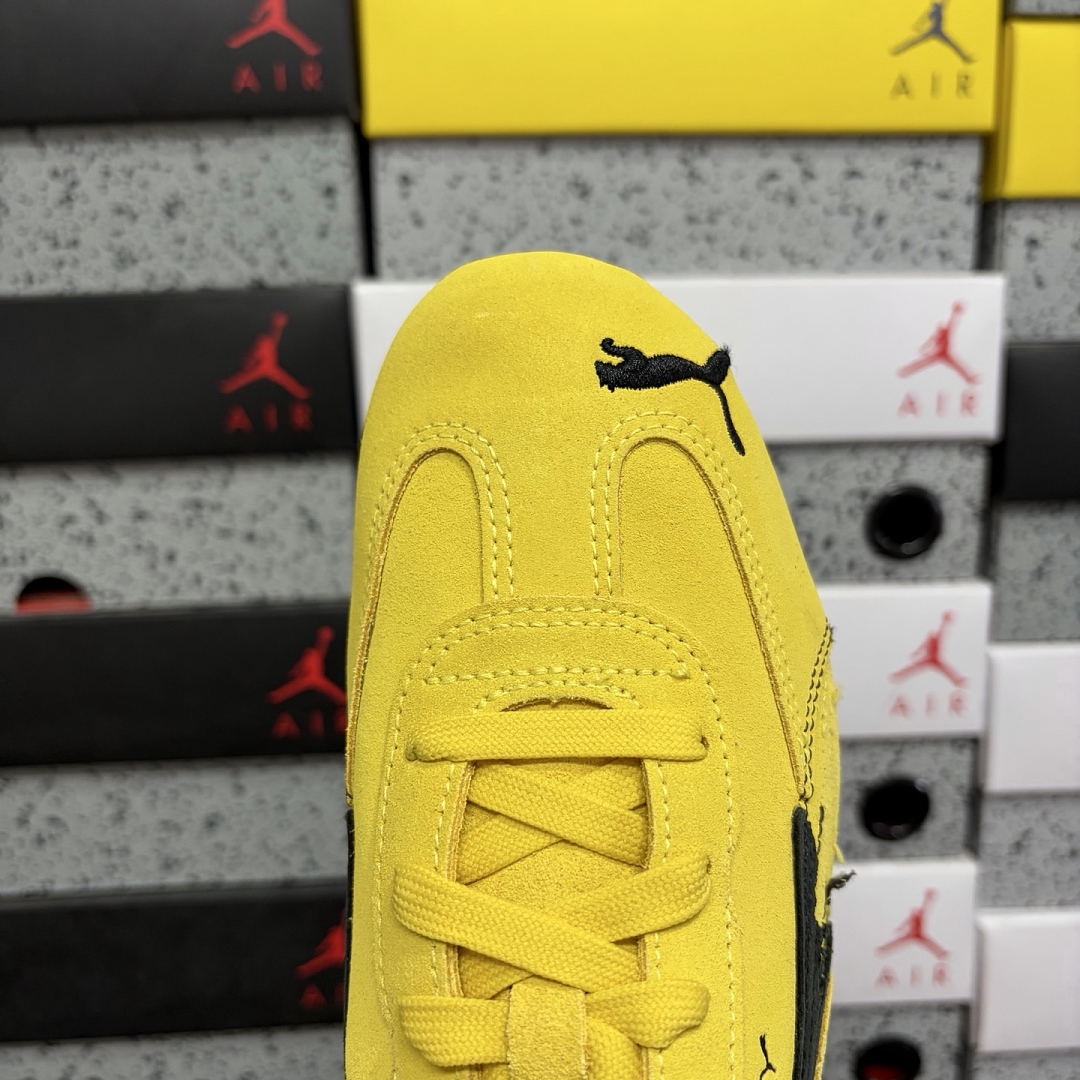 Balenciaga Speedcat Suede (Distressed Yellow Black) - Image 12