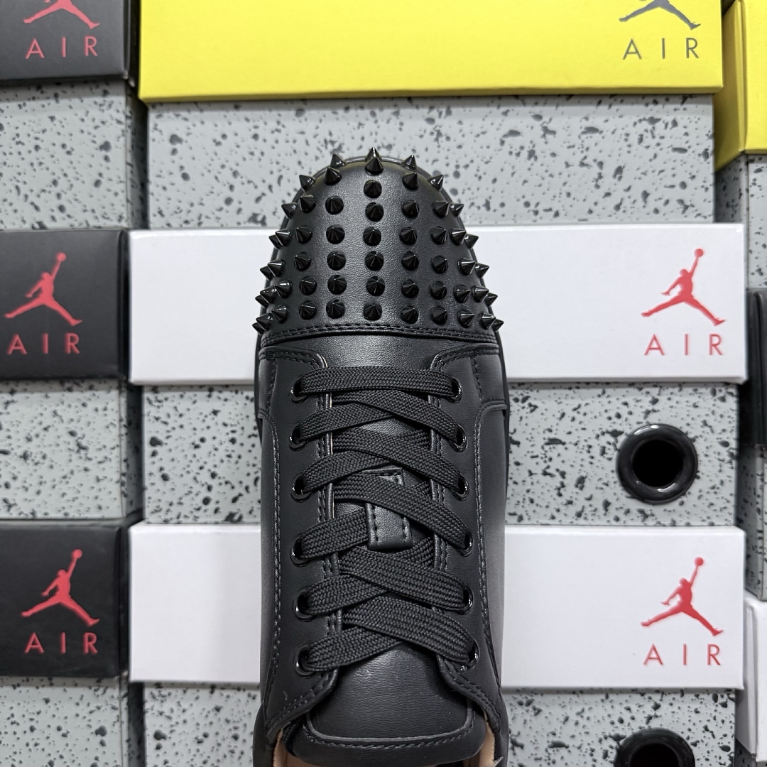 Christian Louboutin CL 1130573CM53 Black Patent Stud - Image 6