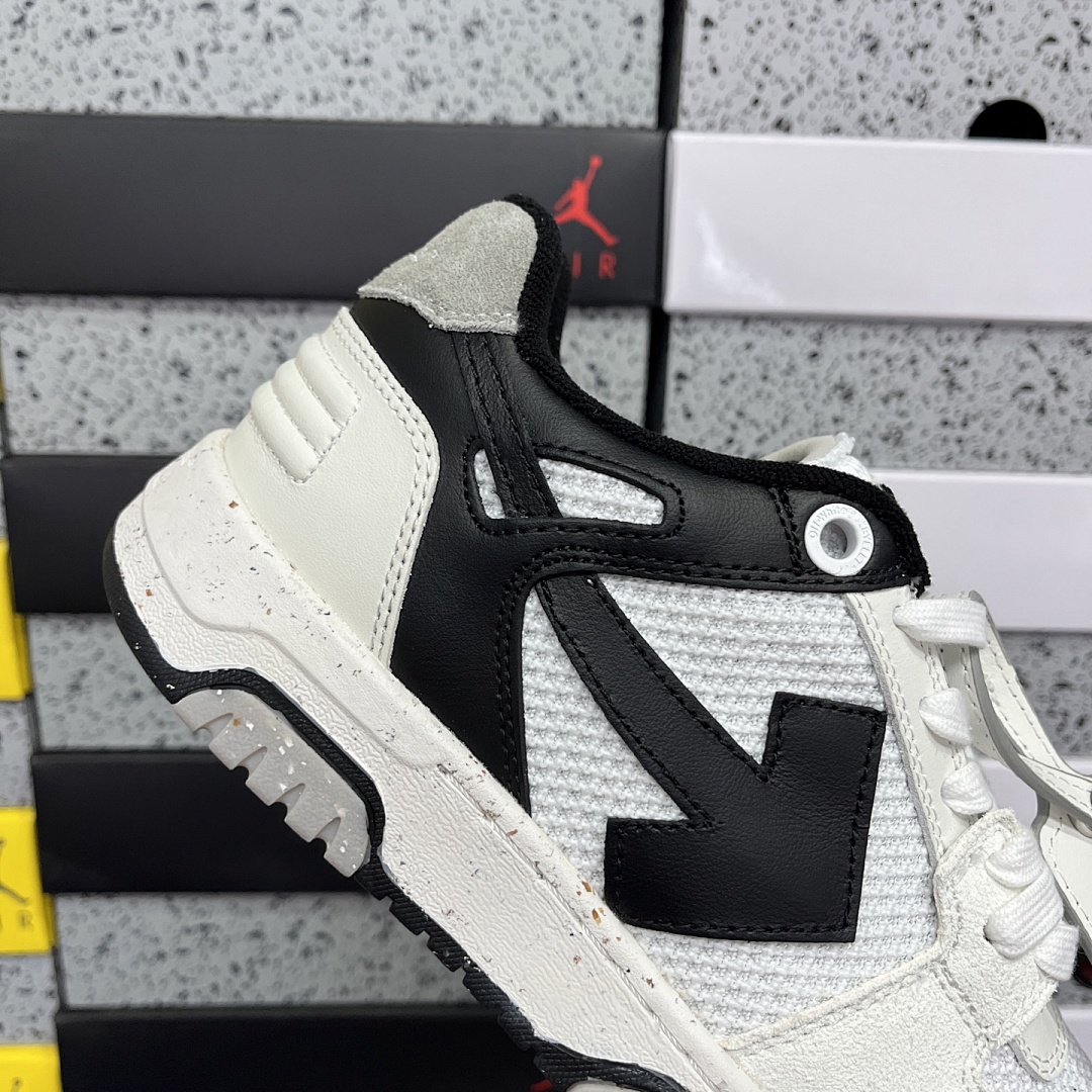 Off-White Out Of Office OOO Low Tops (White Black) - Image 8
