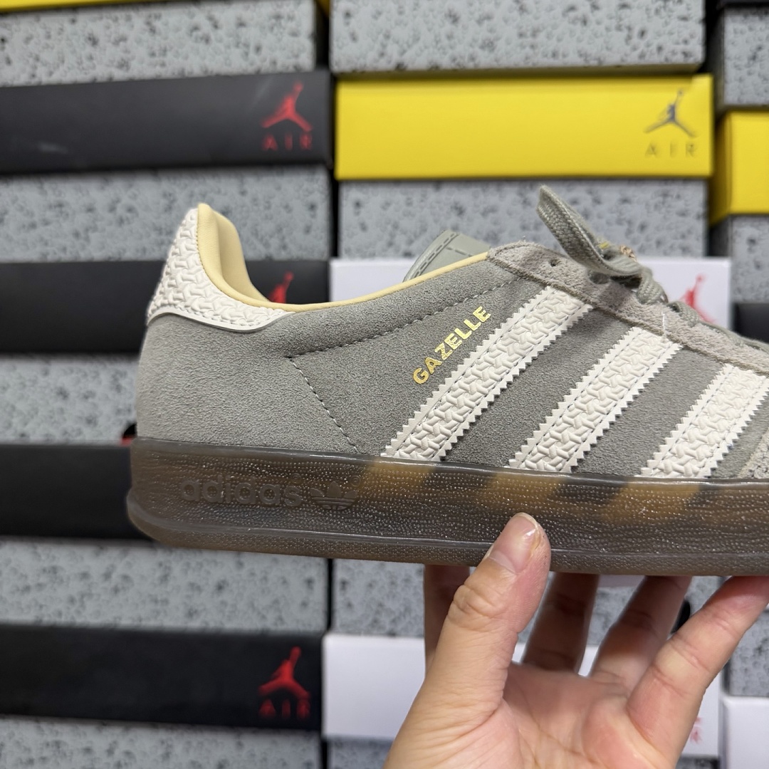 Adidas Gazelle Indoor (Dark Grey White) - Image 4
