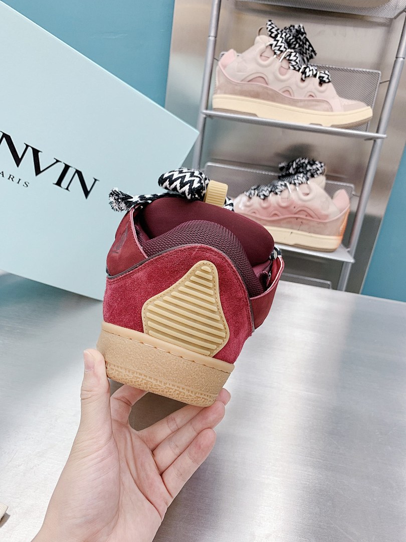 Lanvin FoShan Batch Lanvin Leather Curb Sneakers Three Generations - Image 19