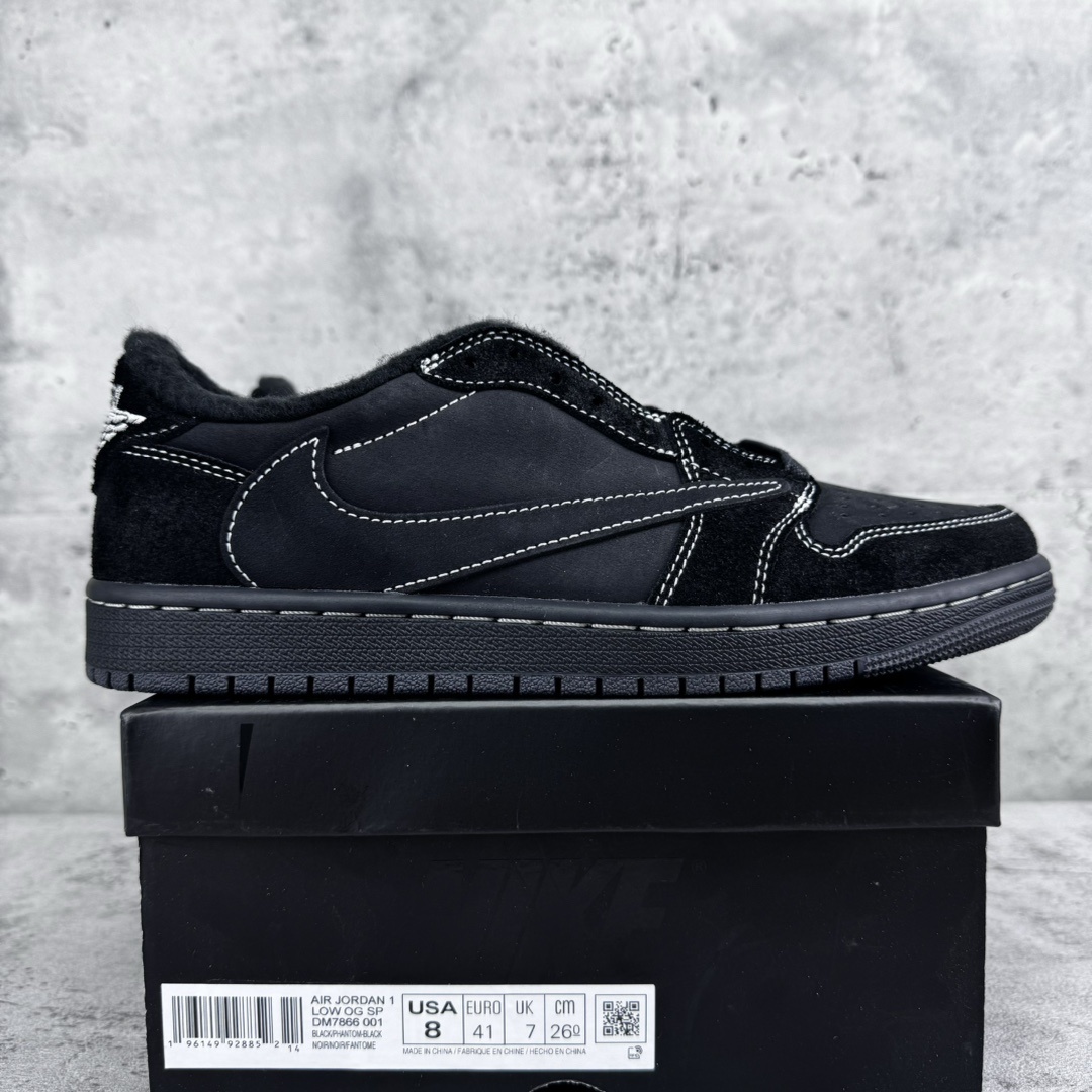 Chanel Jordan 1 Retro Low OG SP Travis Scott Black Phantom - Image 9