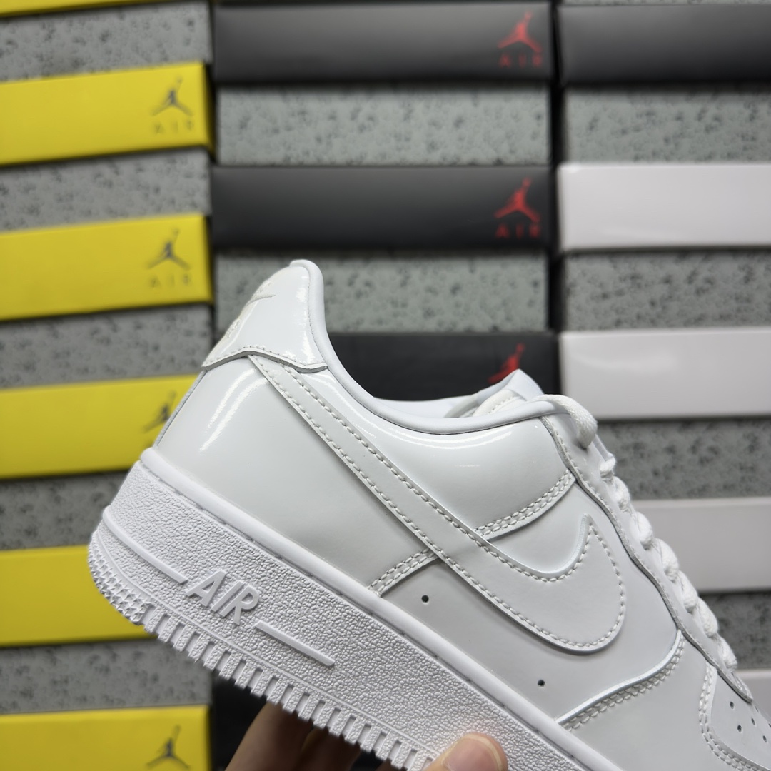 Nike Air Force 1 Low '07 Premium White Patent - Image 7