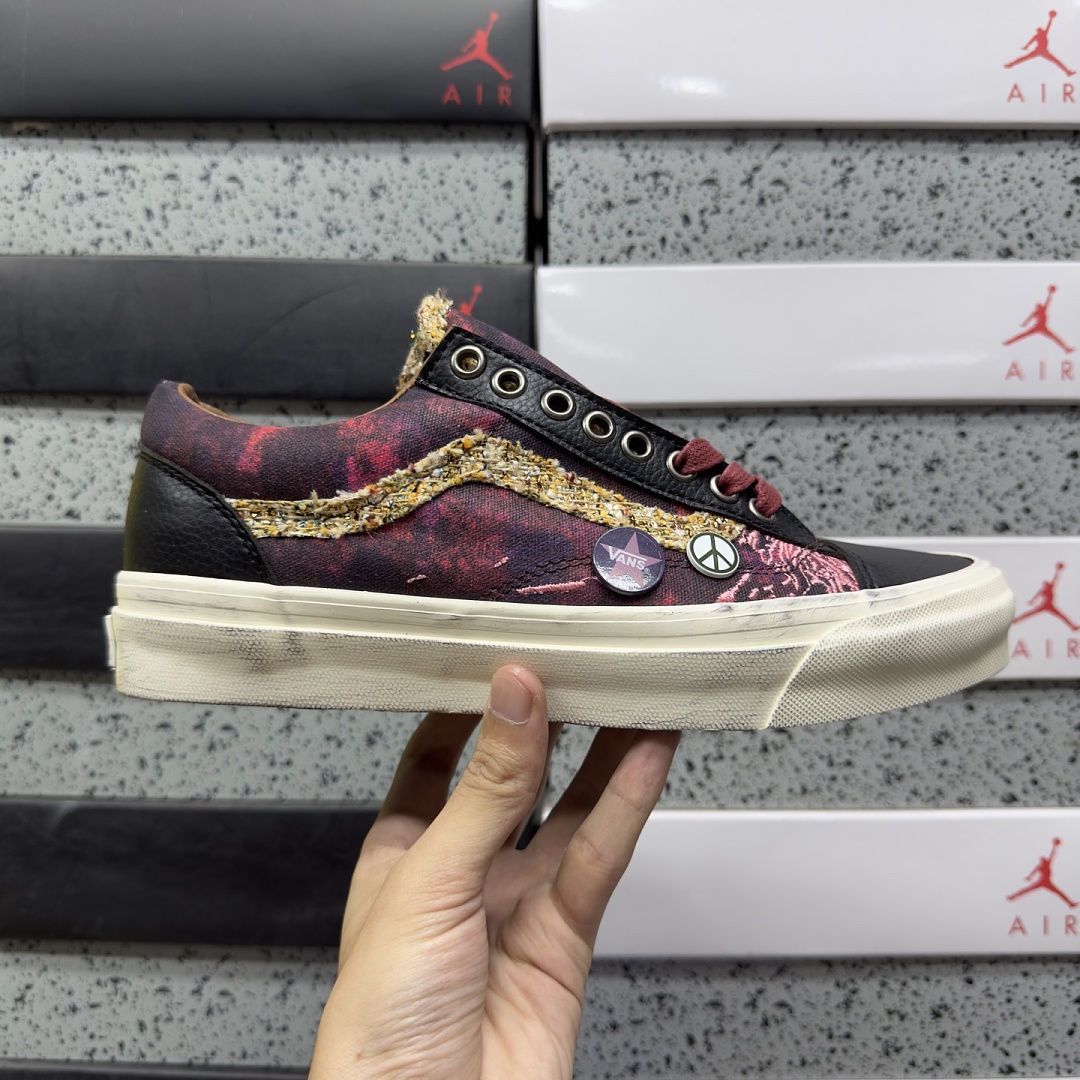 Vans Old Skool 36 LX Souvenir Burgundy VN000D9RERG (Wine Red) - Image 5
