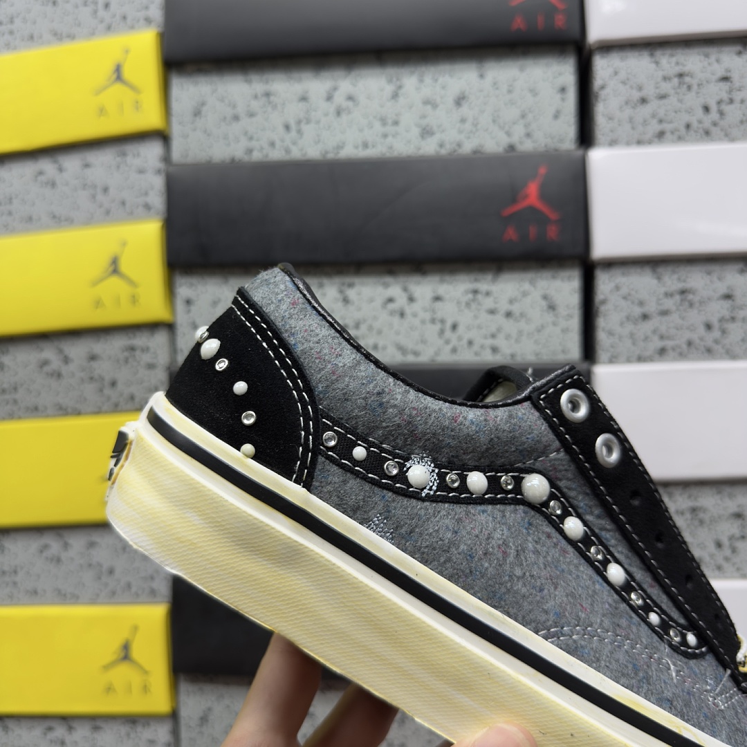 Vans Old Skool 36 Satoshi Nakamoto Pearlized Speckled Moving Blanket Grey V - Image 5