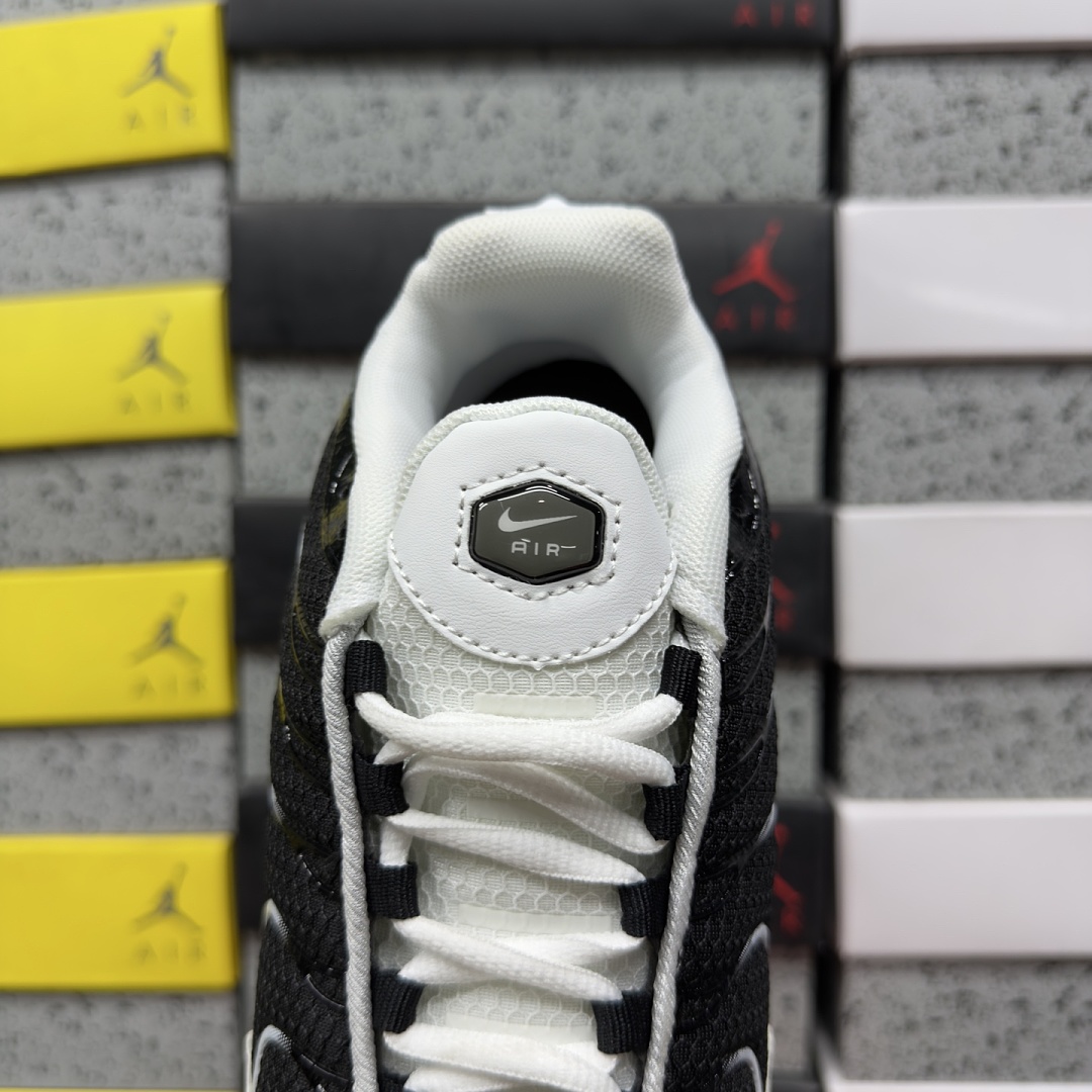 Nike Air Max Plus White Black Metallic Pewter - Image 2
