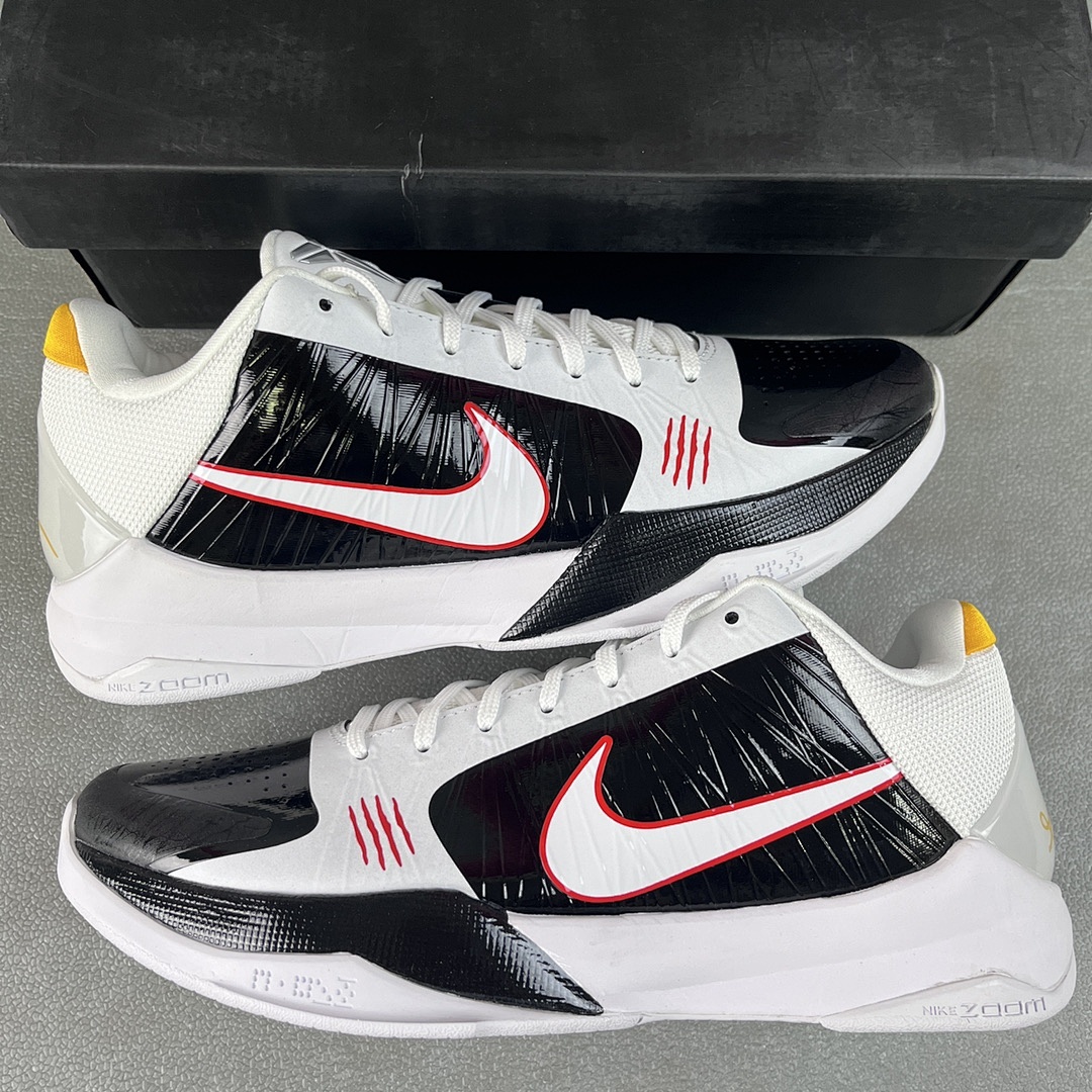 Nike Kobe 5 Protro Bruce Lee Alternate (Black White) - Image 9