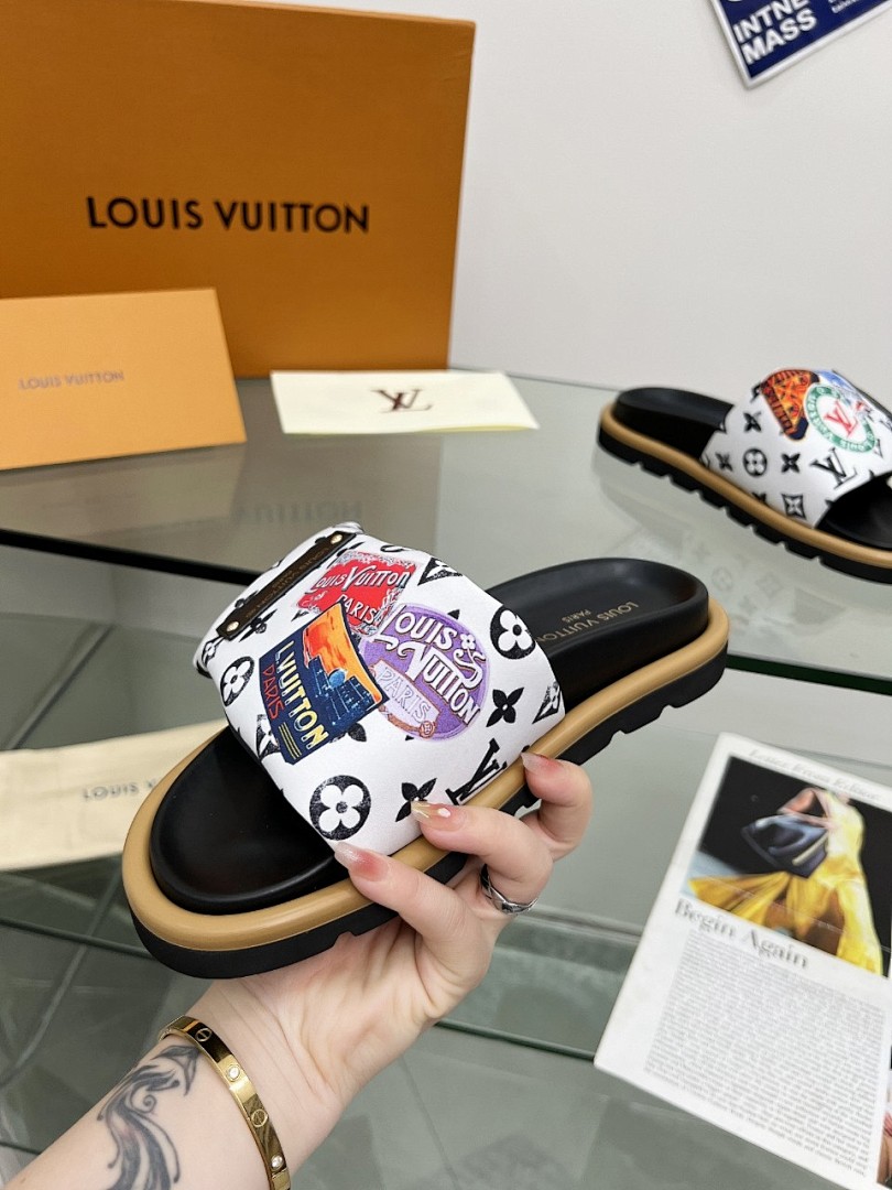 Louis Vuitton Velcro Slippers - Image 5