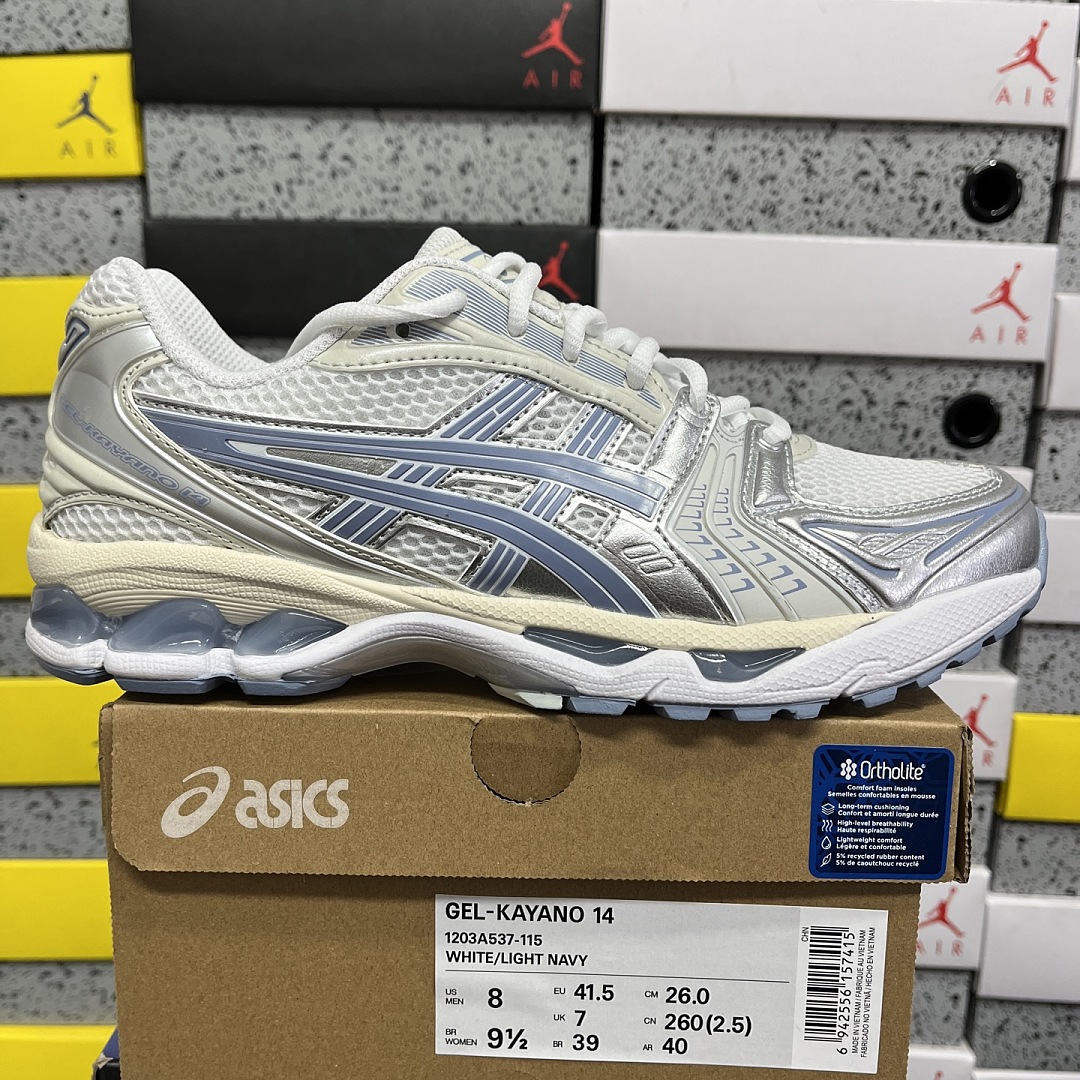 ASICS Gel-Kayano 14 (White Light Navy)