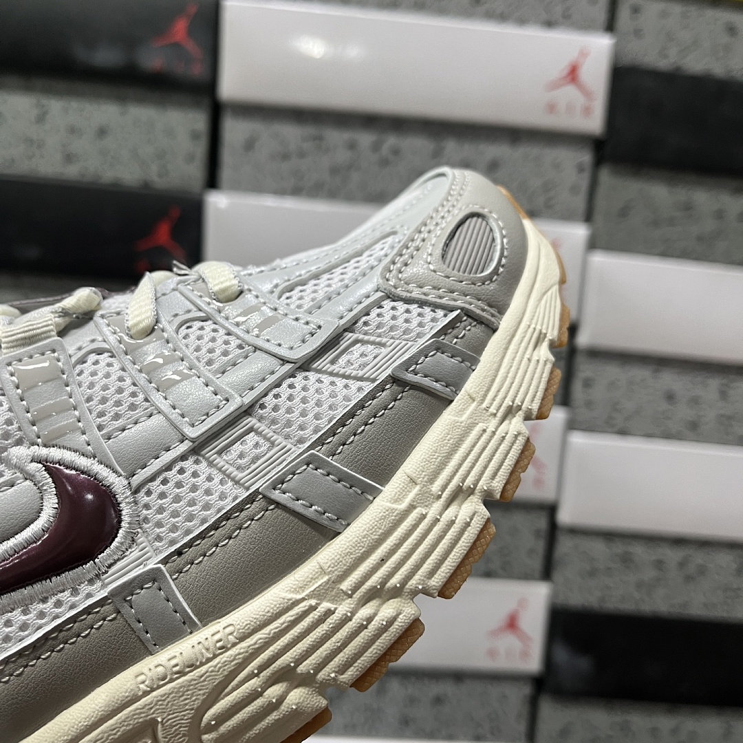 Nike P-6000 College Grey Burgundy Crush - Image 9