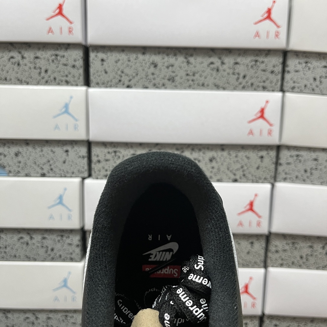 Nike Air Force 1 Low Supreme (Black White) - Image 5