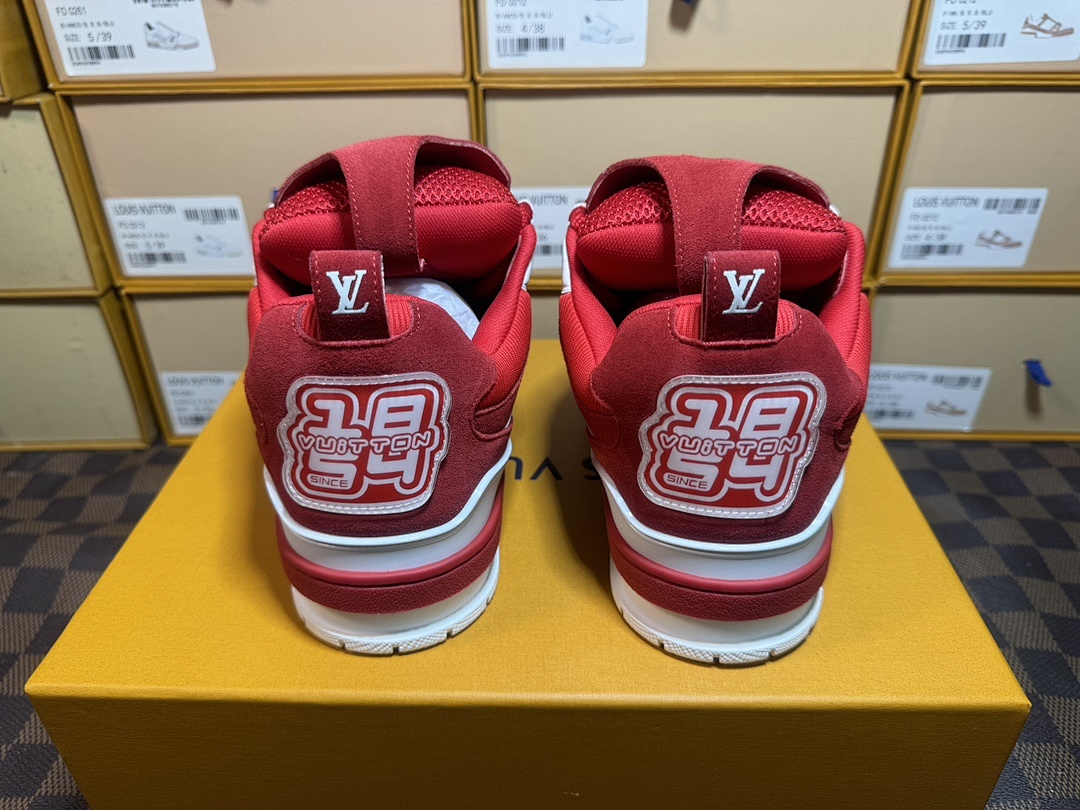 Louis Vuitton LV Skate Red Sports Shoes - Image 7
