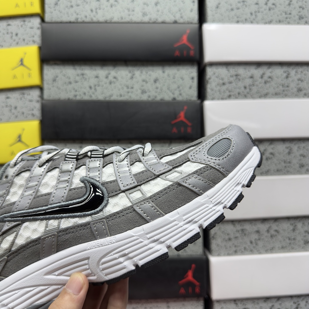 Nike P-6000 White Metallic Cool (Grey Black) - Image 5