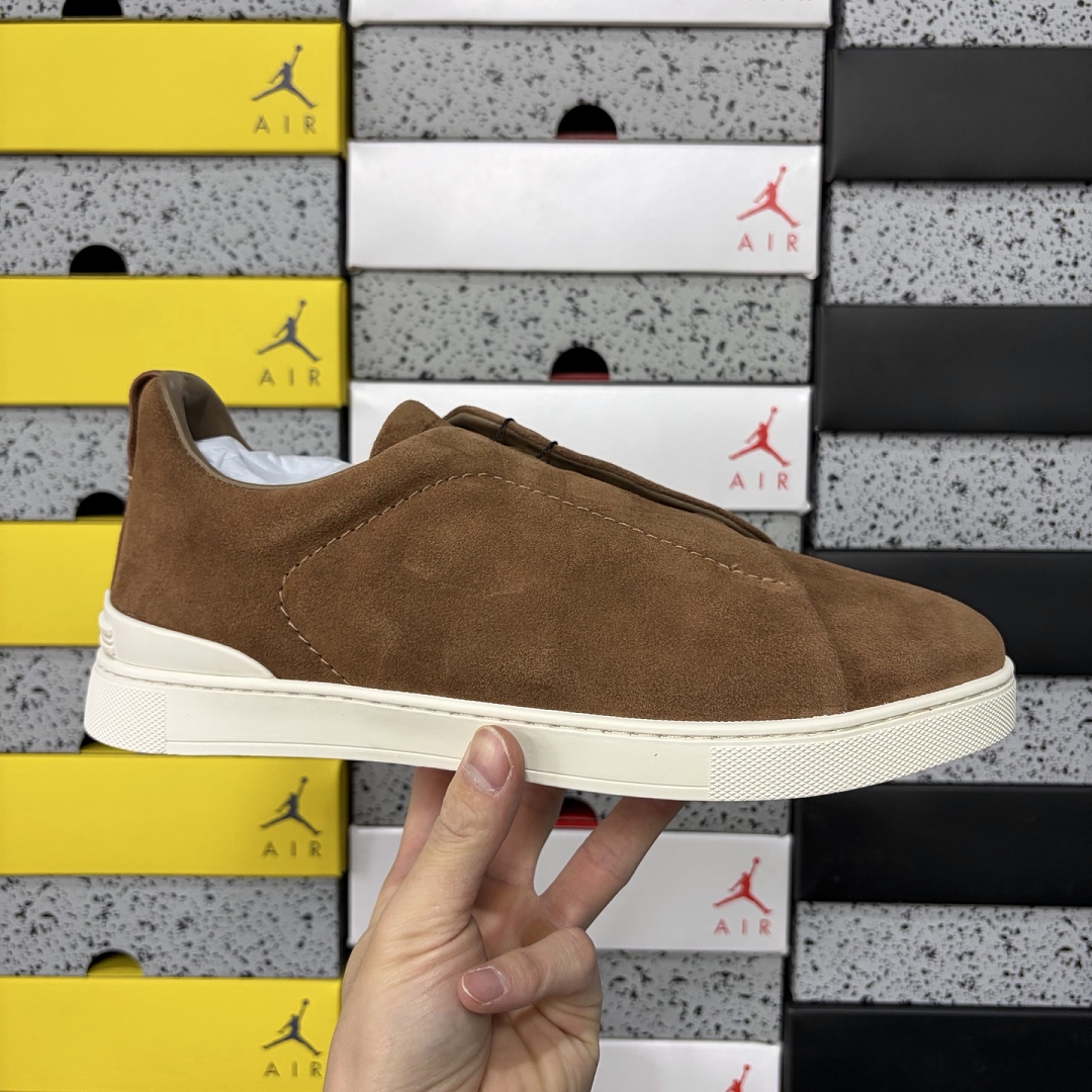 Zegna Deerskin Triple Stitch (Brown) - Image 2