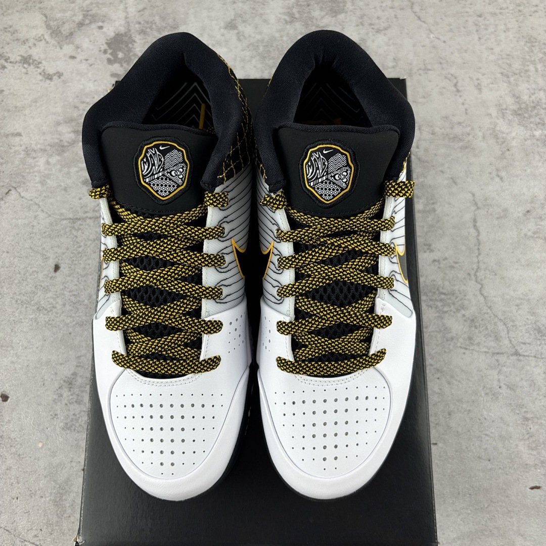 Nike Kobe 4 Protro White Black Del Sol ZK4 (Yellow) - Image 3