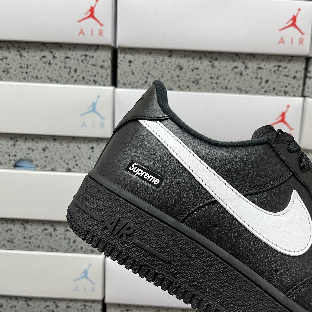Nike Air Force 1 Low Supreme (Black White) - Image 9