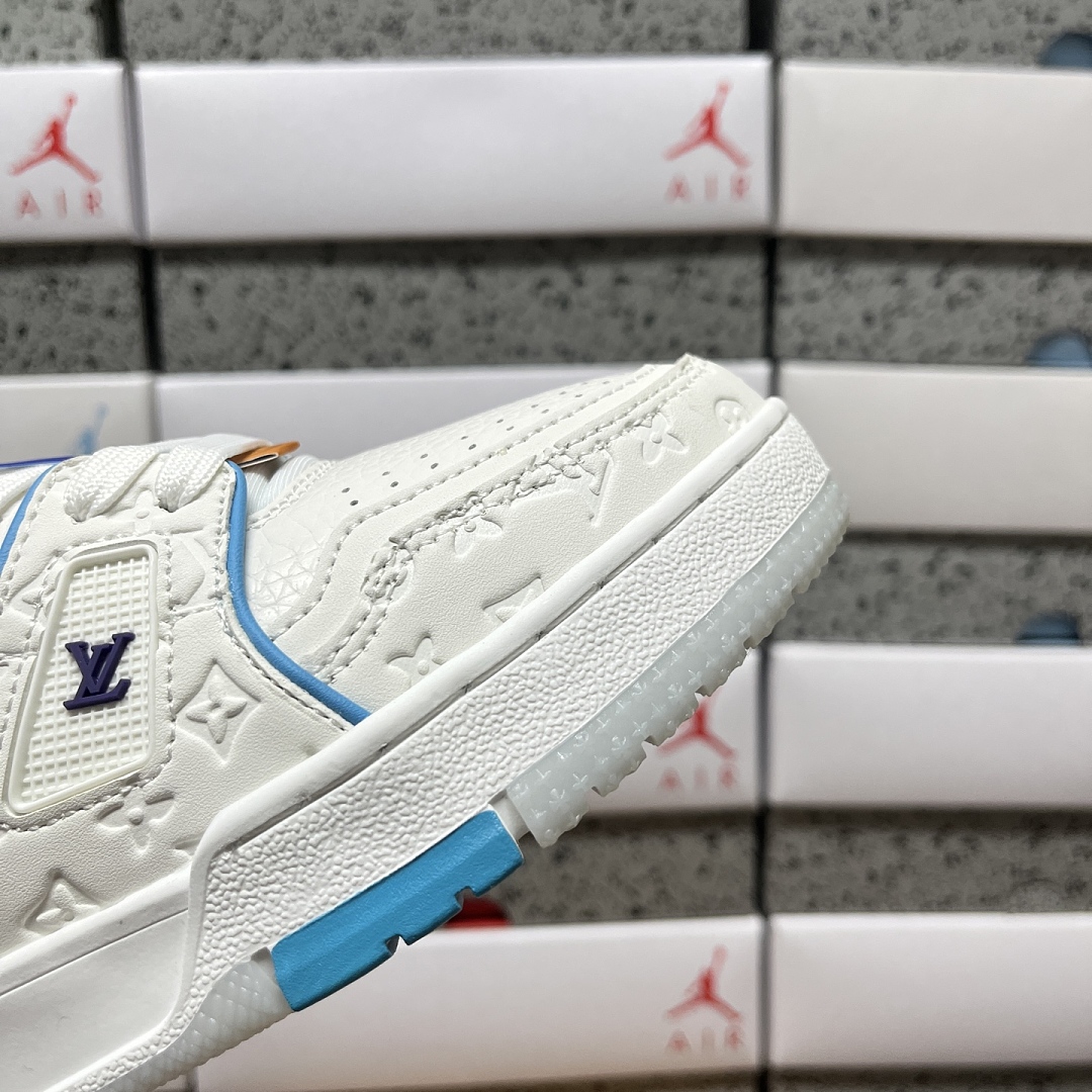 Louis Vuitton Trainer (WHITE BLUE) - Image 6