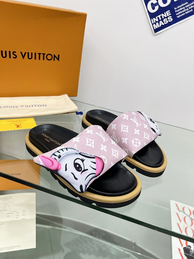 Louis Vuitton Velcro Slippers - Image 7