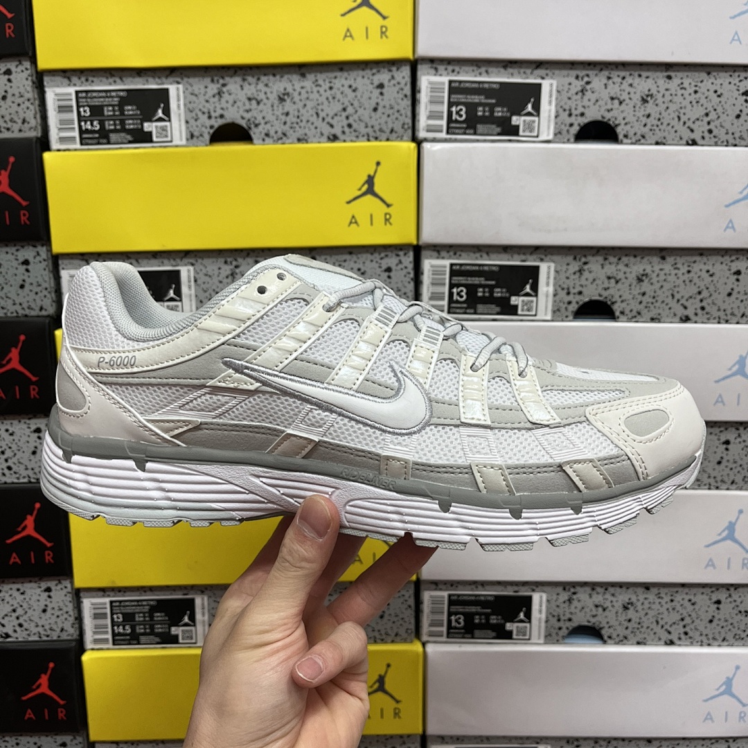 Nike P-6000 Summit White Pure Platinum - Image 8