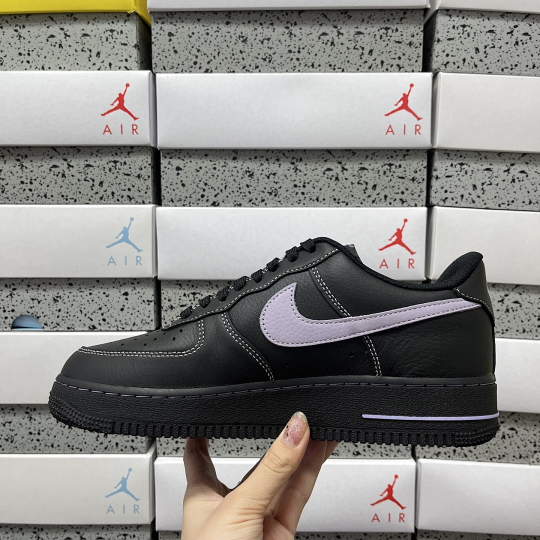 Nike Air Force 1 Low '07 LV8 Hydrangeas (Black) - Image 2