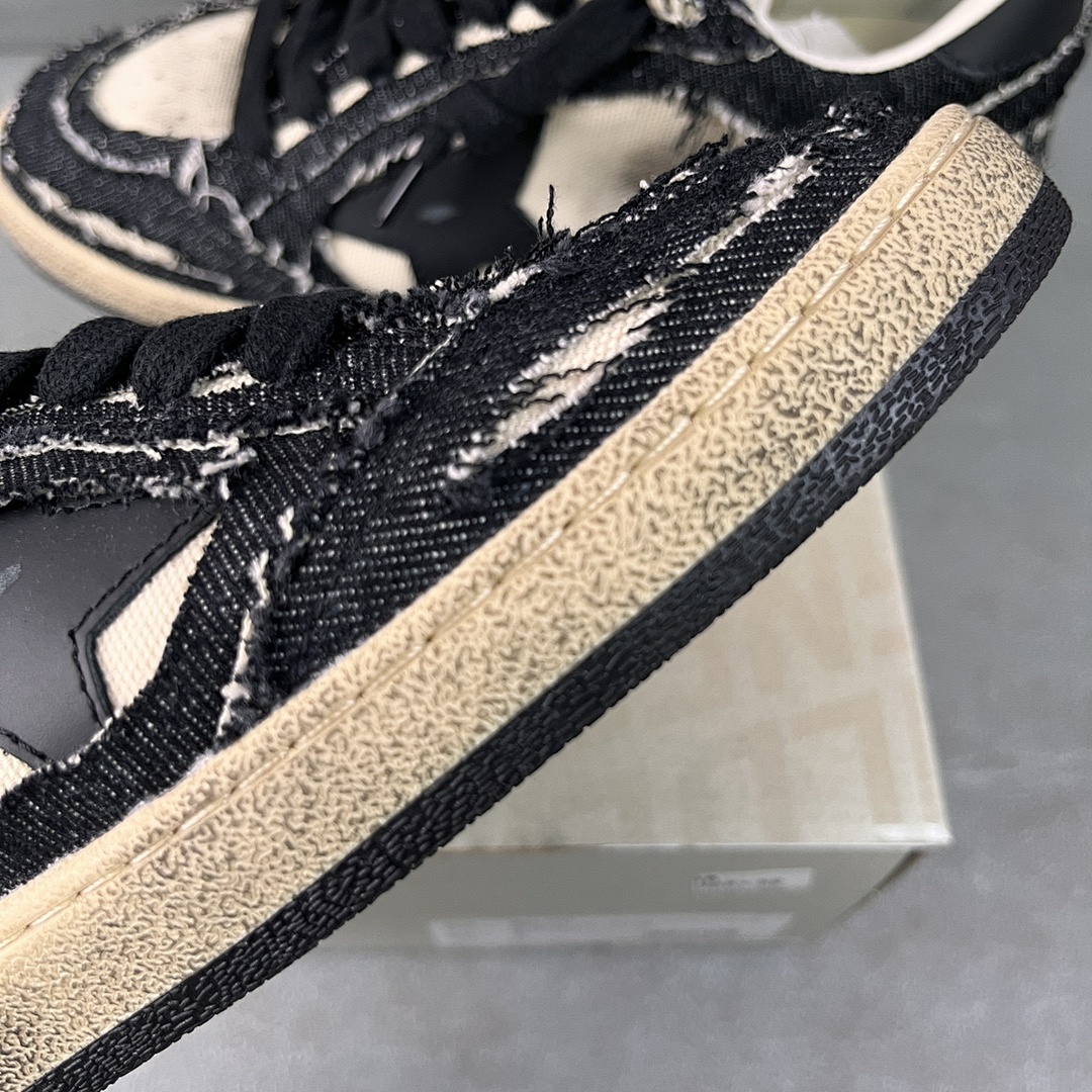 Golden Goose Deluxe Brand Off White Black Canvas Star - Image 8