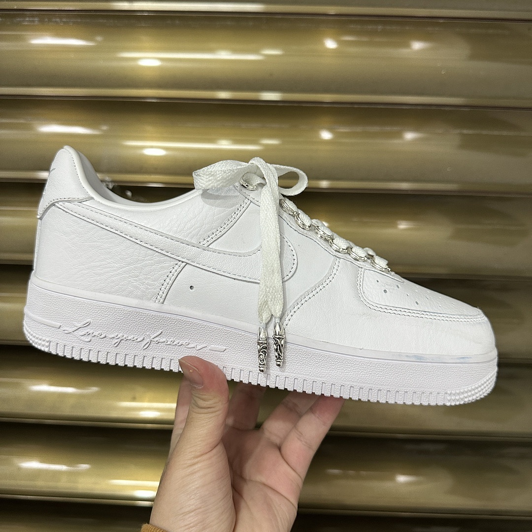 Nike Air Force 1 Low SP Drake NOCTA X Chrome Hearts (White) - Image 9