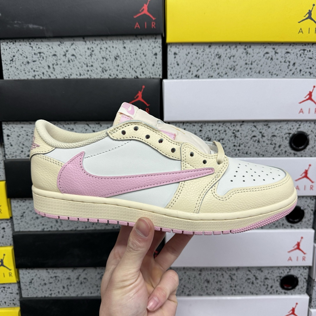 Nike Jordan 1 Retro Low OG SP Travis Scott Shy (Pink) - Image 10