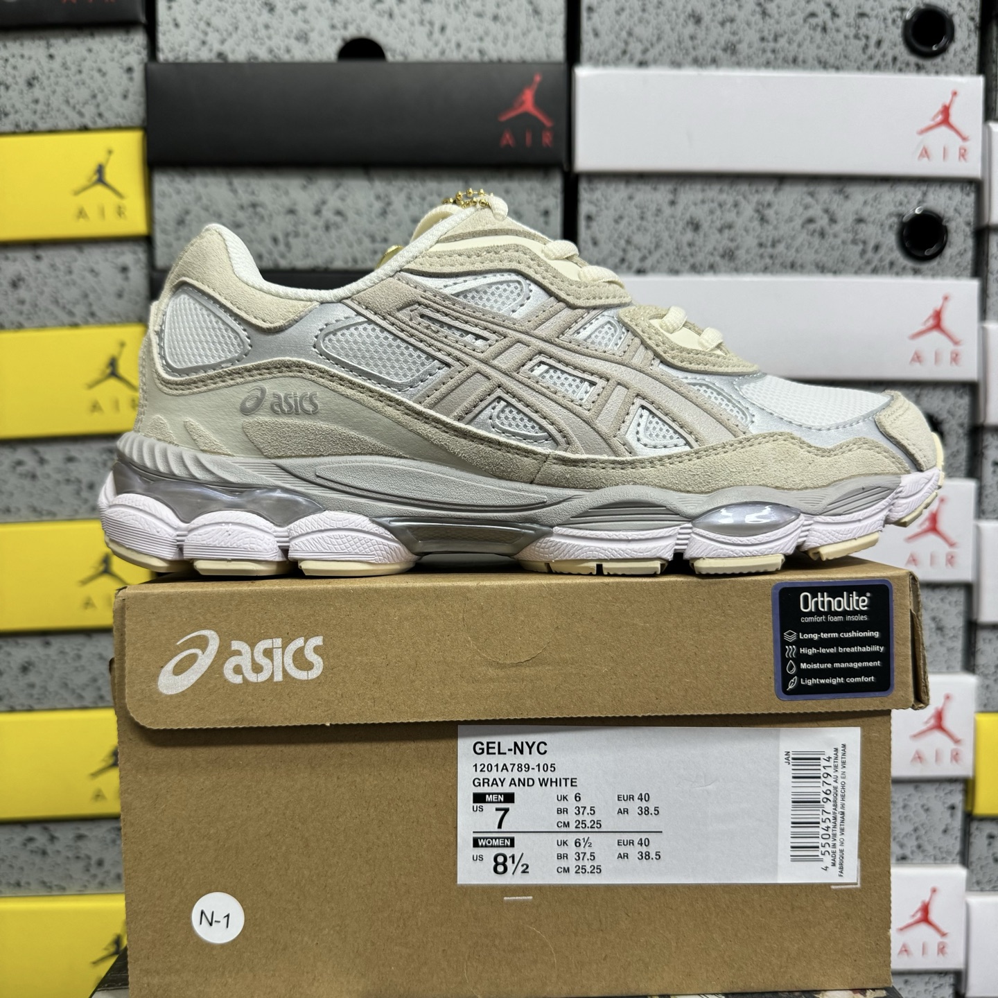 ASICS Gel-NYC White Oyster Grey 1201A789-105 - Image 11