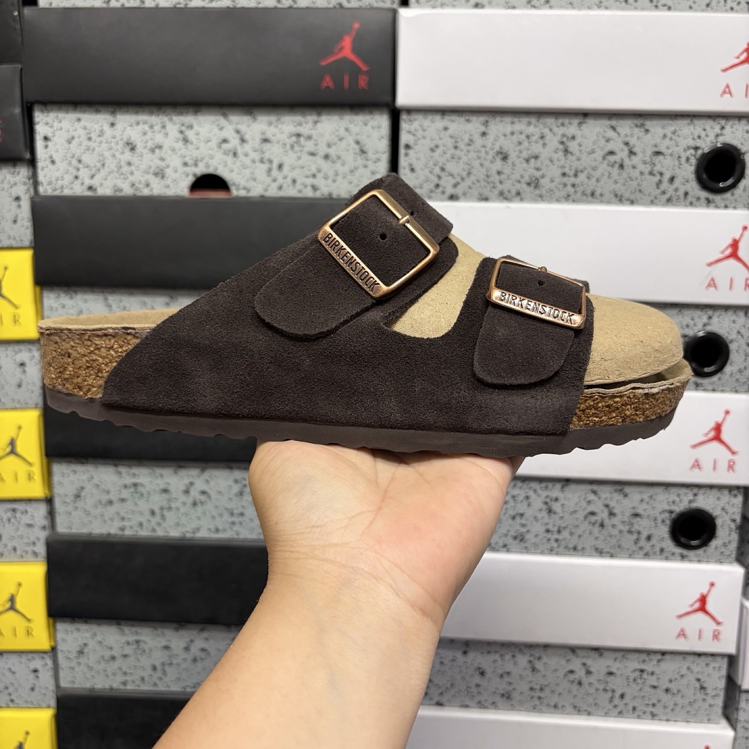 Birkenstock Birken Arizona Birkibuc 0660463 Coffee (Thick Leather) - Image 4