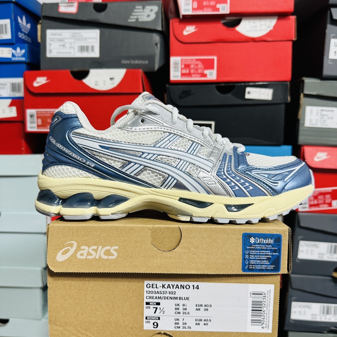 ASICS Gel-Kayano 14 Cream Metallic Blue 1203A537-102 (Silver) - Image 11