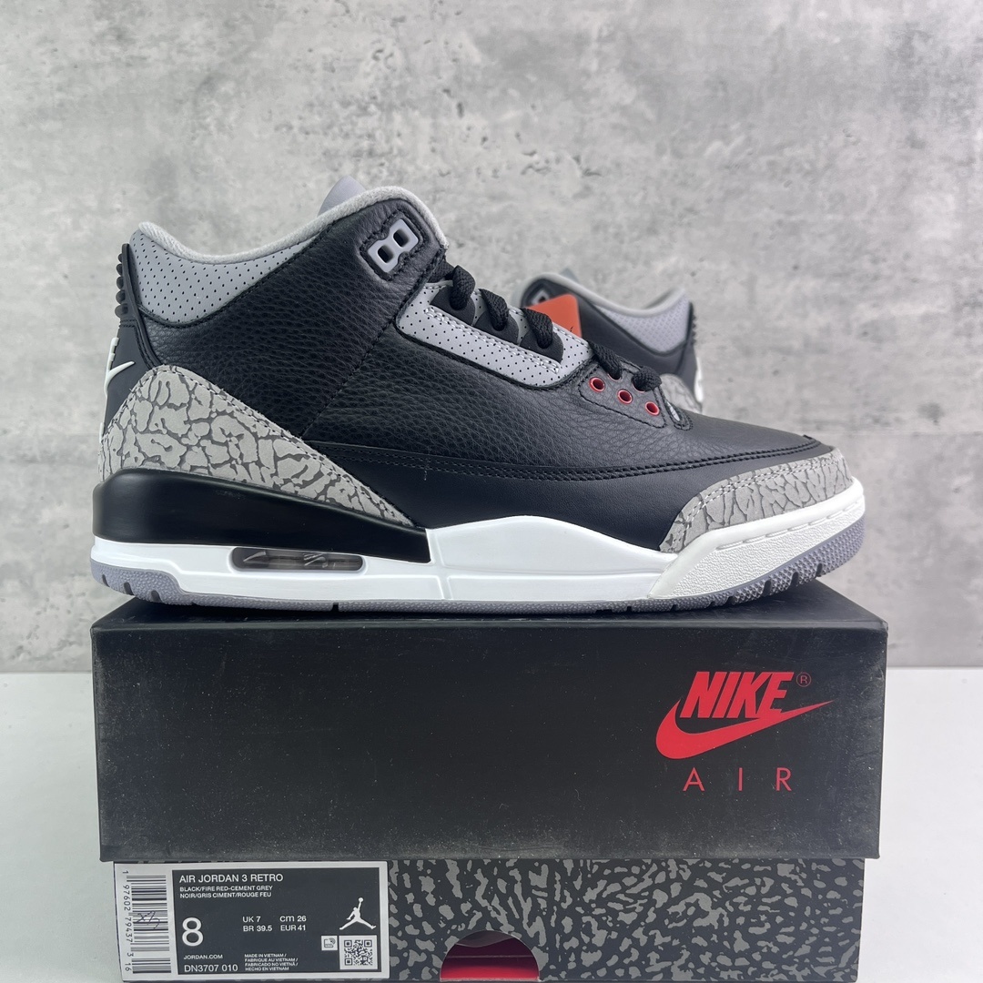 Nike Jordan 3 Retro OG Black Cemen (Cement) - Image 10