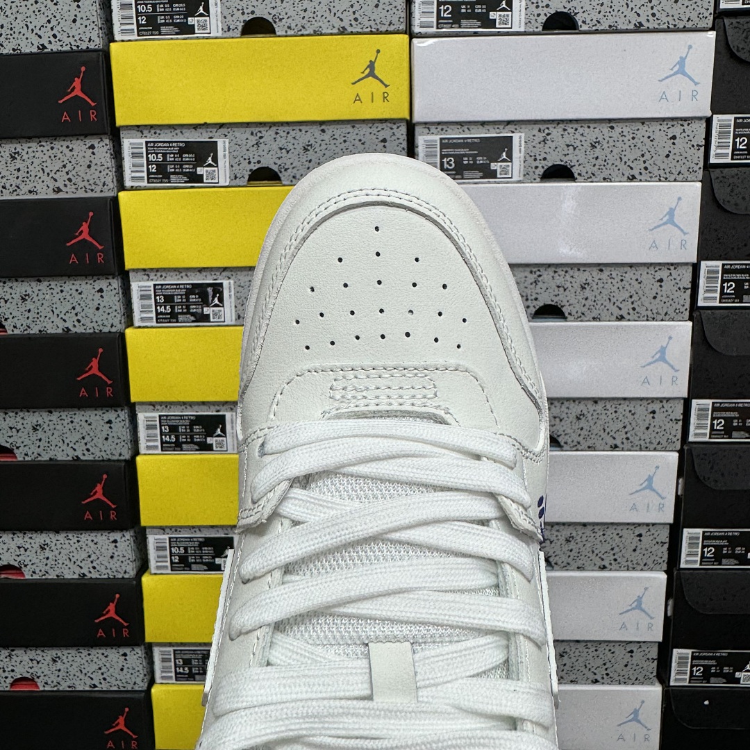 Off-White Out Of Office OOO "For Walking" Low Tops (White Blue) - Image 11