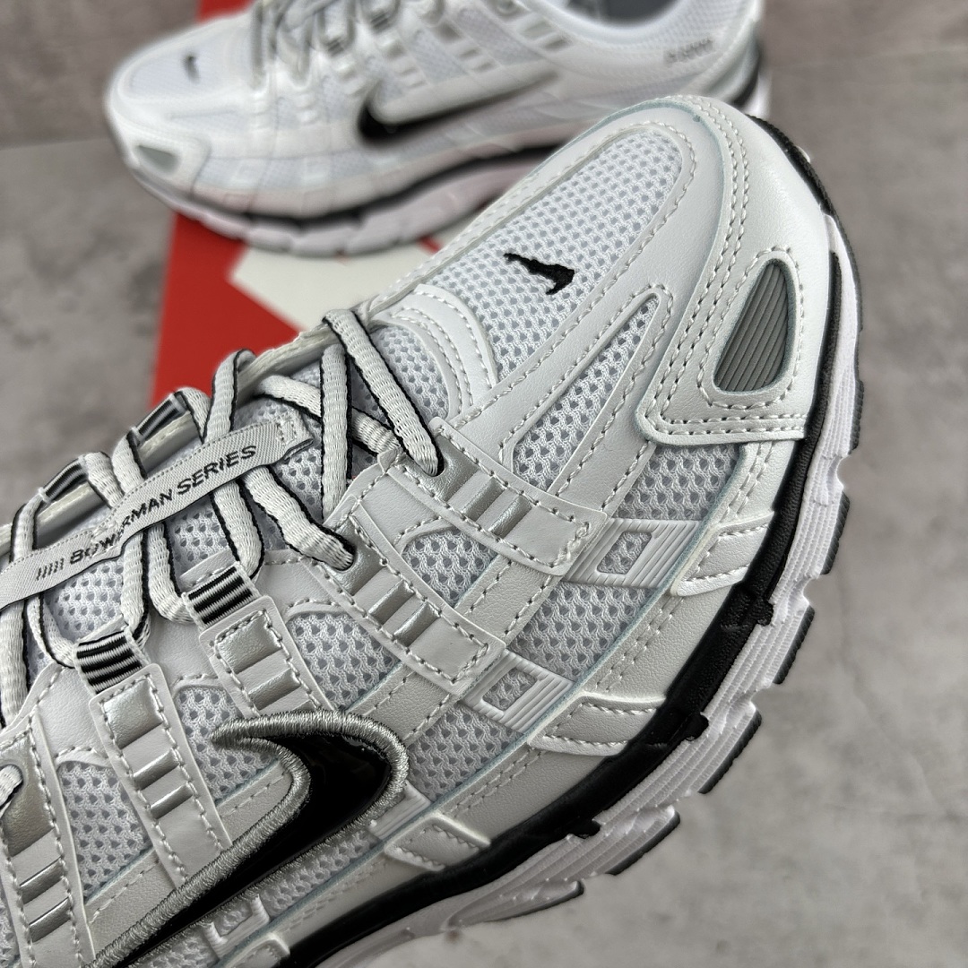Nike P-6000 White Metallic Silver Black CD6404-107 - Image 7