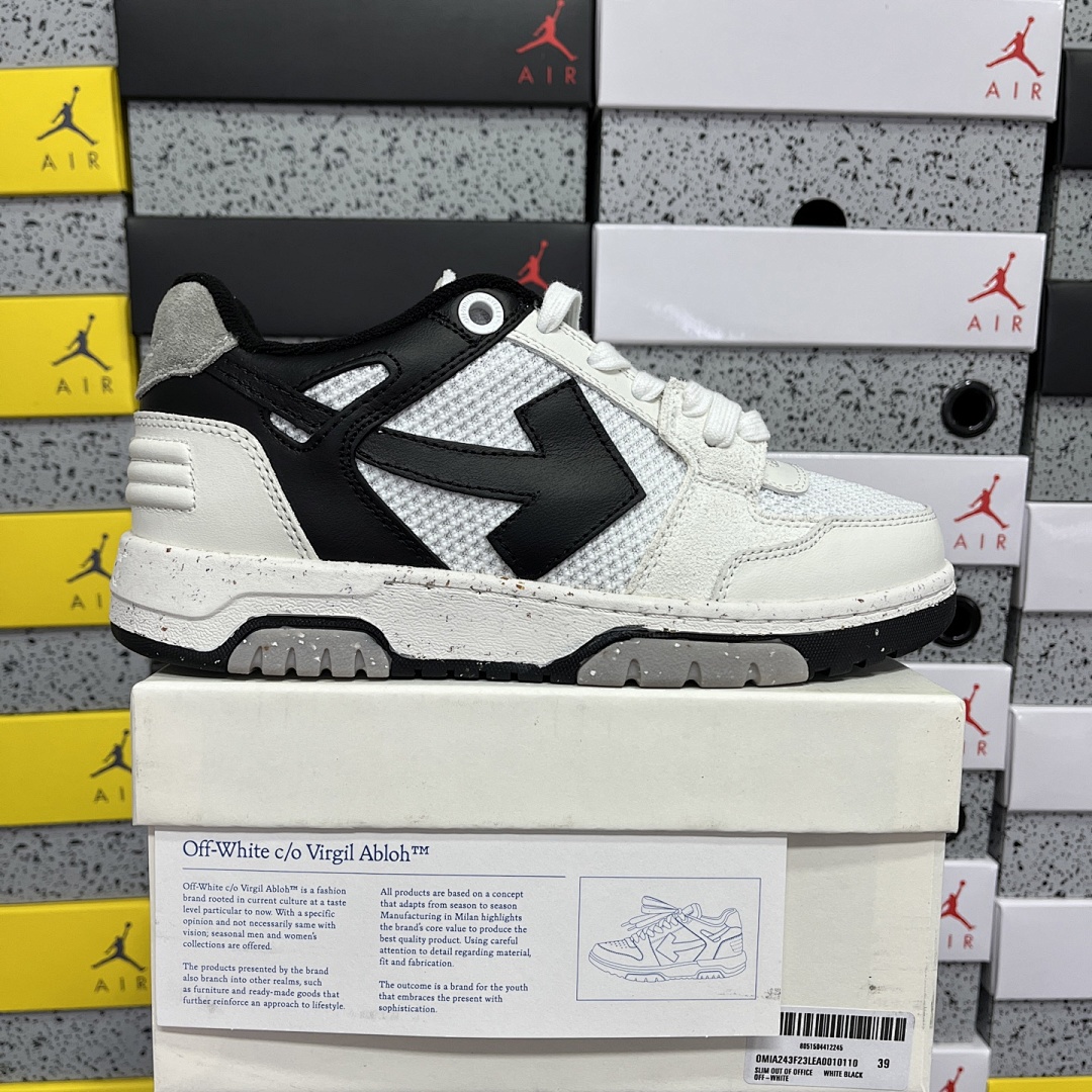 Off-White Out Of Office OOO Low Tops (White Black)