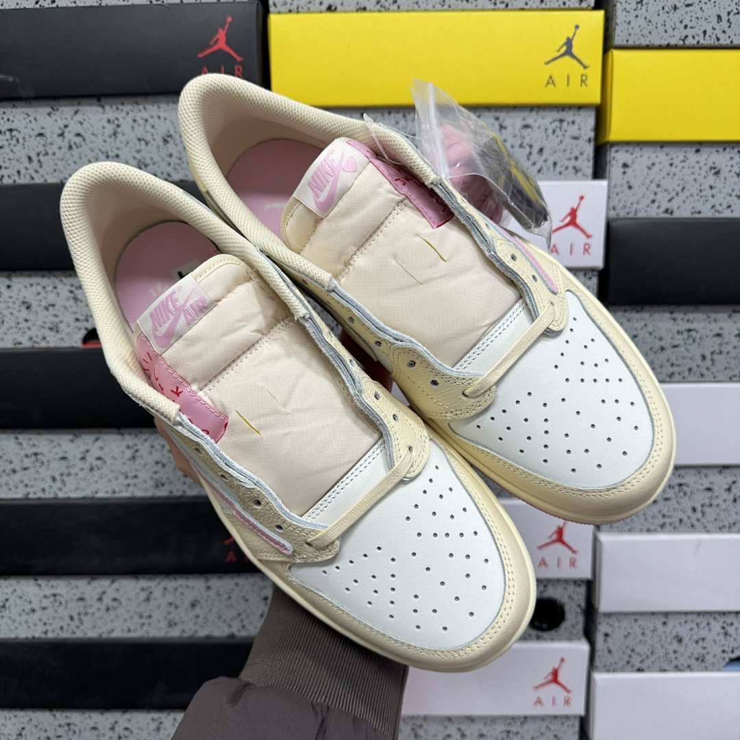 Nike Jordan 1 Retro Low OG SP Travis Scott Shy (Pink) - Image 5