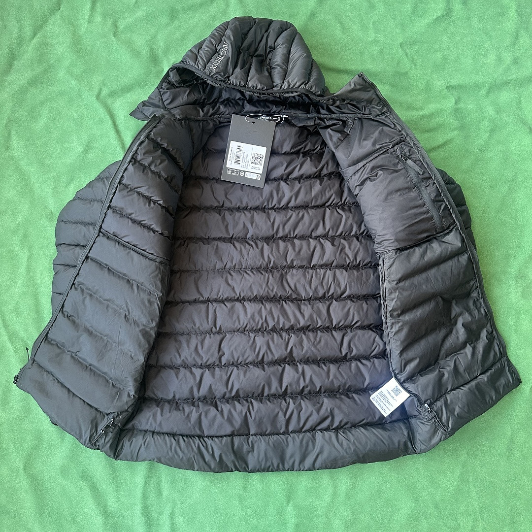 Arc'teryx Cerium LT Hoody Men's Jacket Phatasm (Black Silver) - Image 10